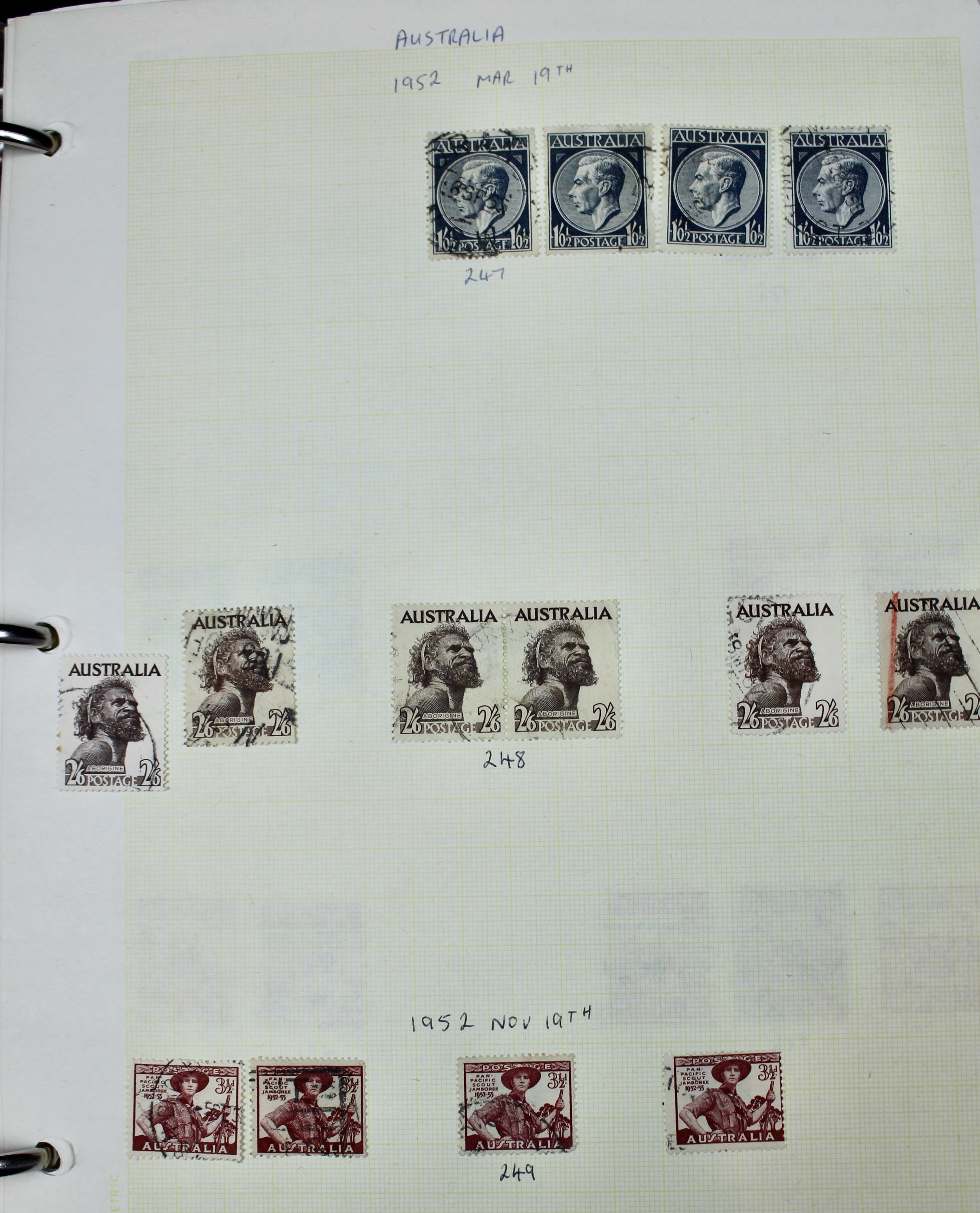 Australia Postage Stamp Collection, Mint and Used