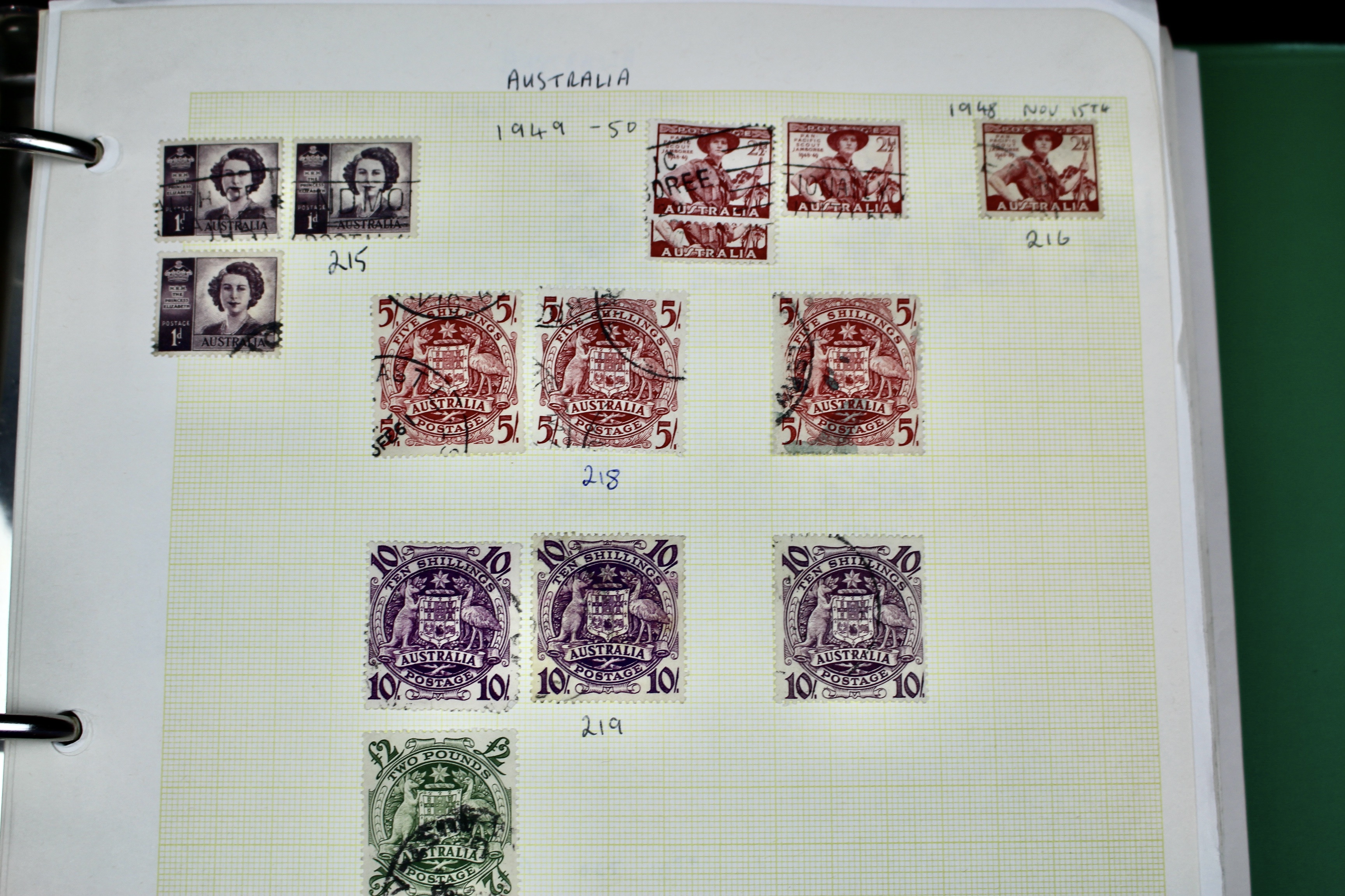 Australia Postage Stamp Collection, Mint and Used