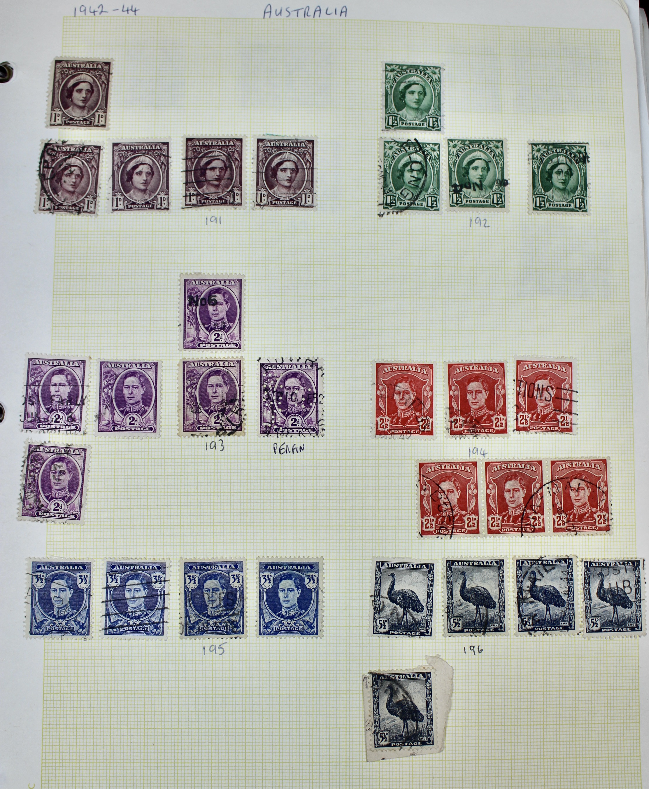 Australia Postage Stamp Collection, Mint and Used