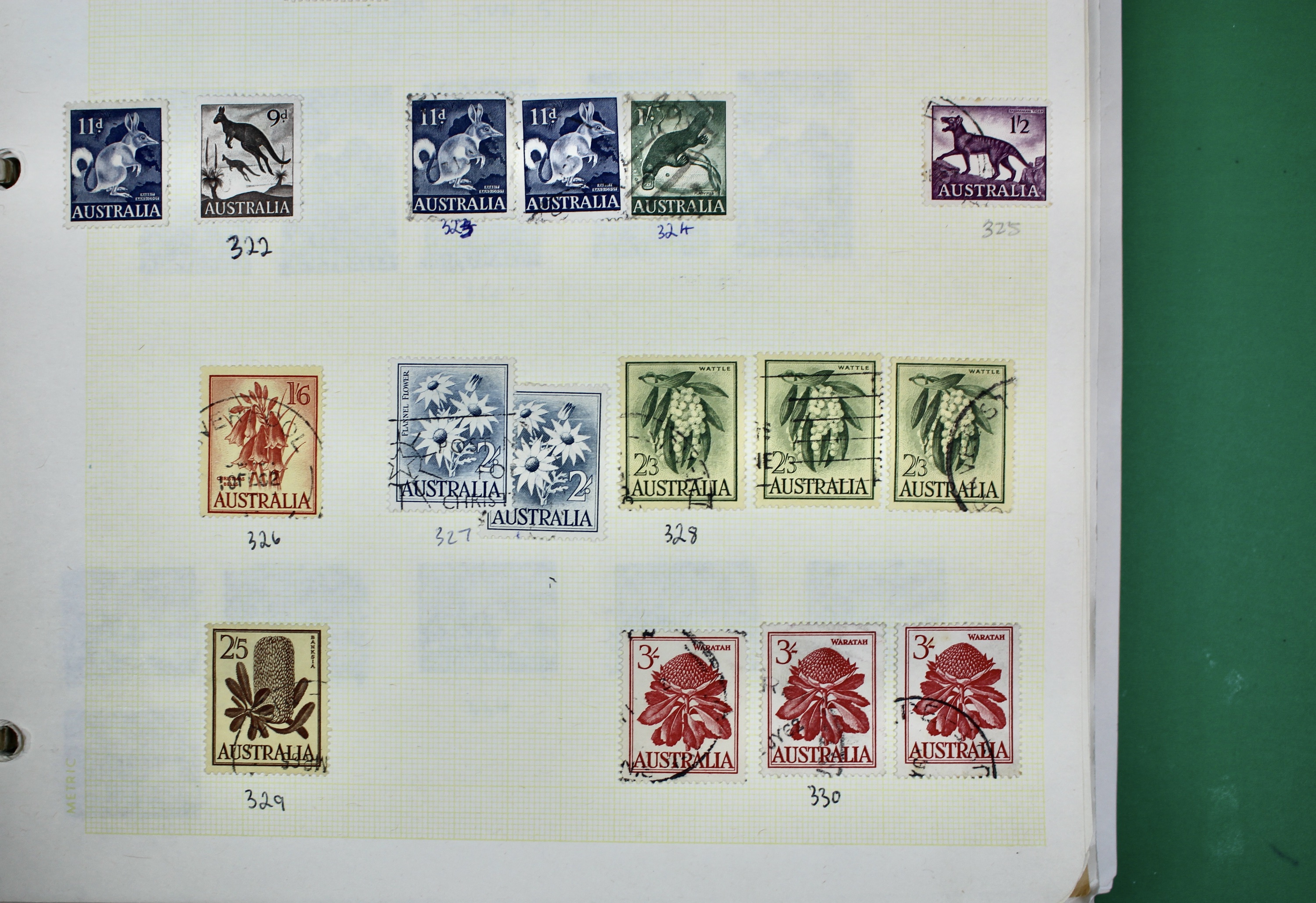 Australia Postage Stamp Collection, Mint and Used