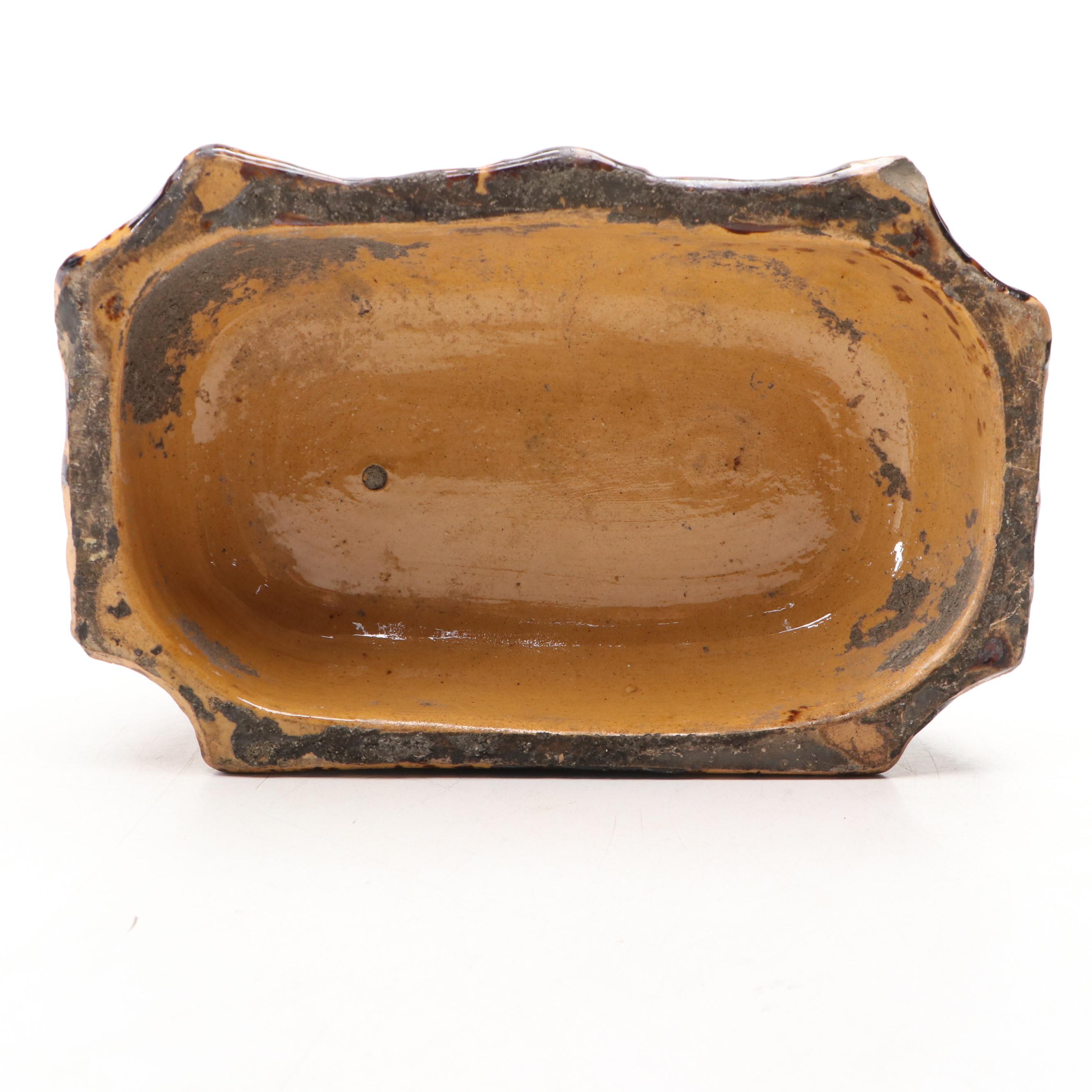 Bennington Rockingham Glaze Ceramic Spaniel, 19th Century