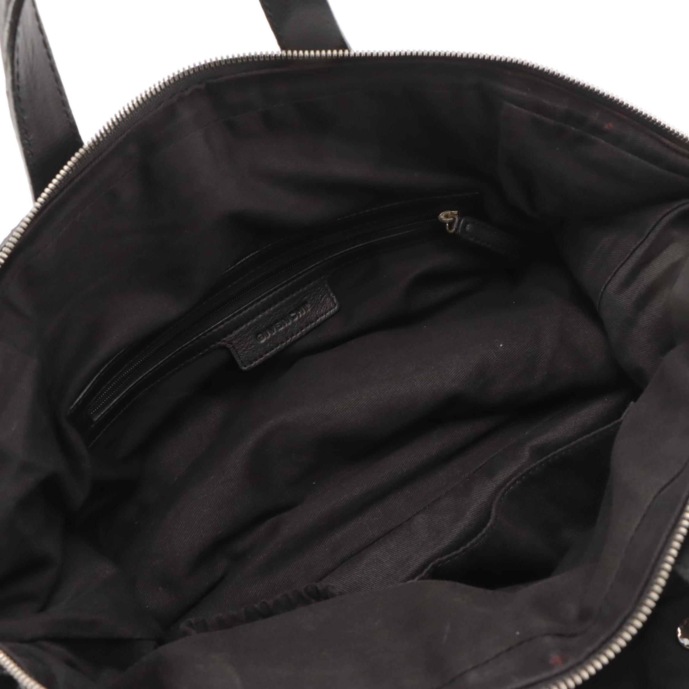 Givenchy Medium Nightingale Two-Way Satchel in Studded Nylon and Leather Trim