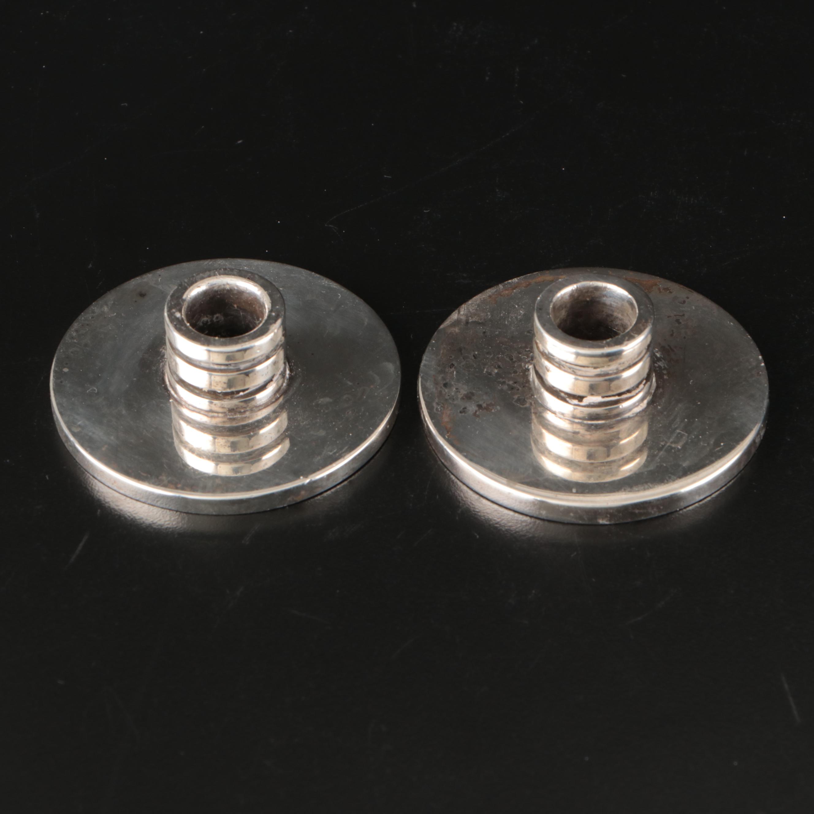 Georg Jensen Sterling Silver Candle Holders