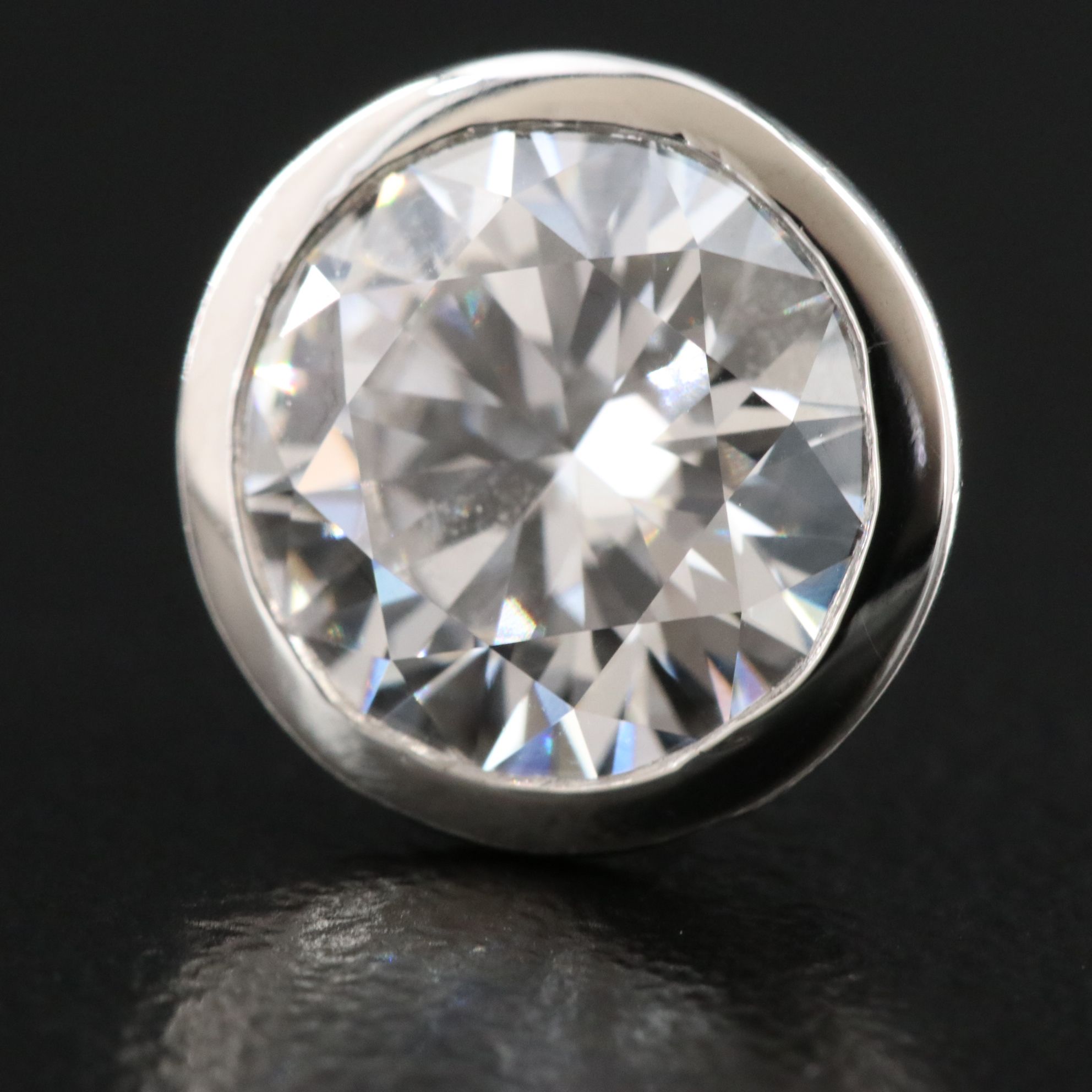 Platinum 5.28 CTW Lab Grown Diamond Stud Earrings with IGI Reports