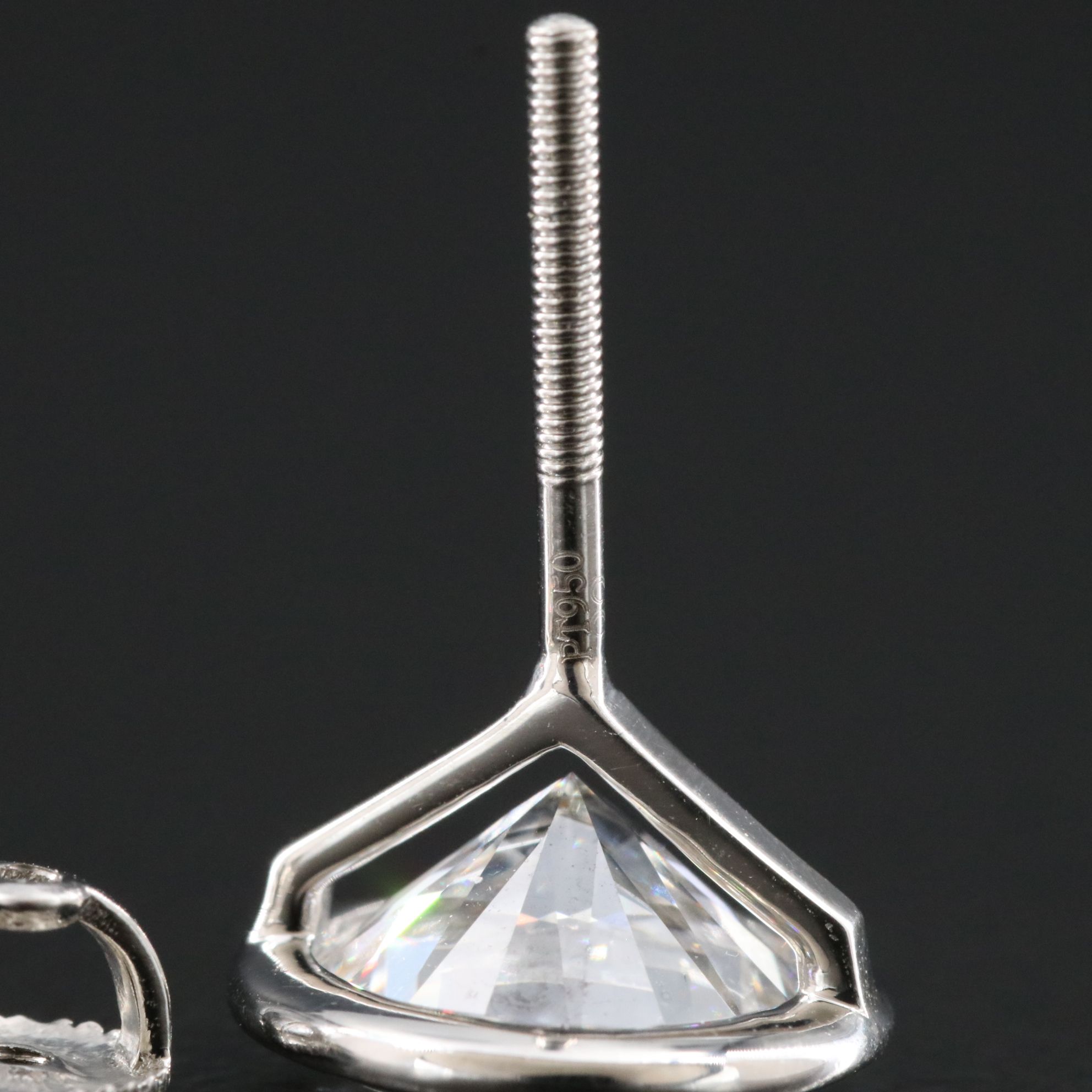 Platinum 5.28 CTW Lab Grown Diamond Stud Earrings with IGI Reports