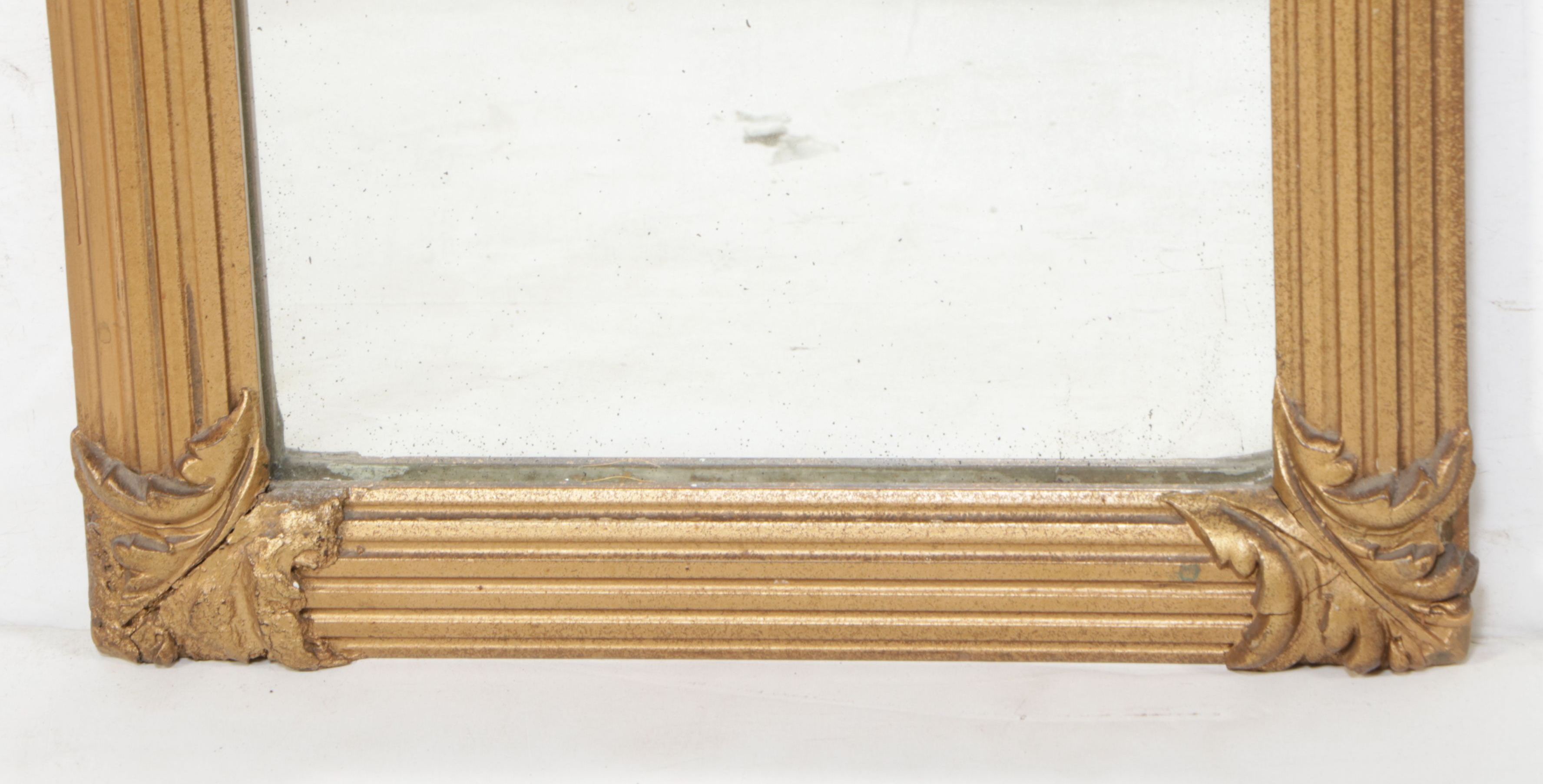 French Rococo Style Giltwood and Molded Plaster Tremeau Mirror