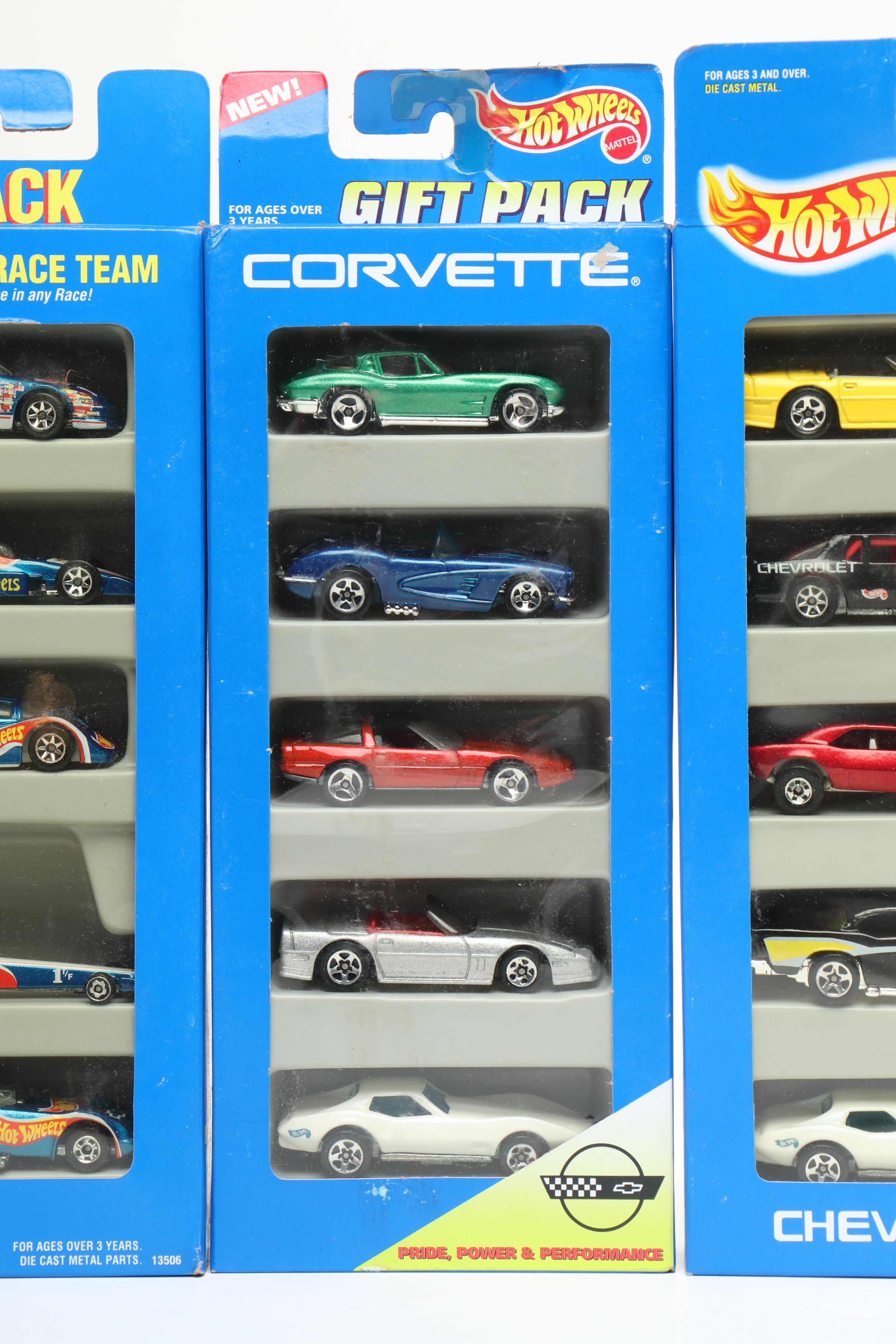 Hot Wheels "Corvette," "Chevrolet" and More Toy Car Gift Packs