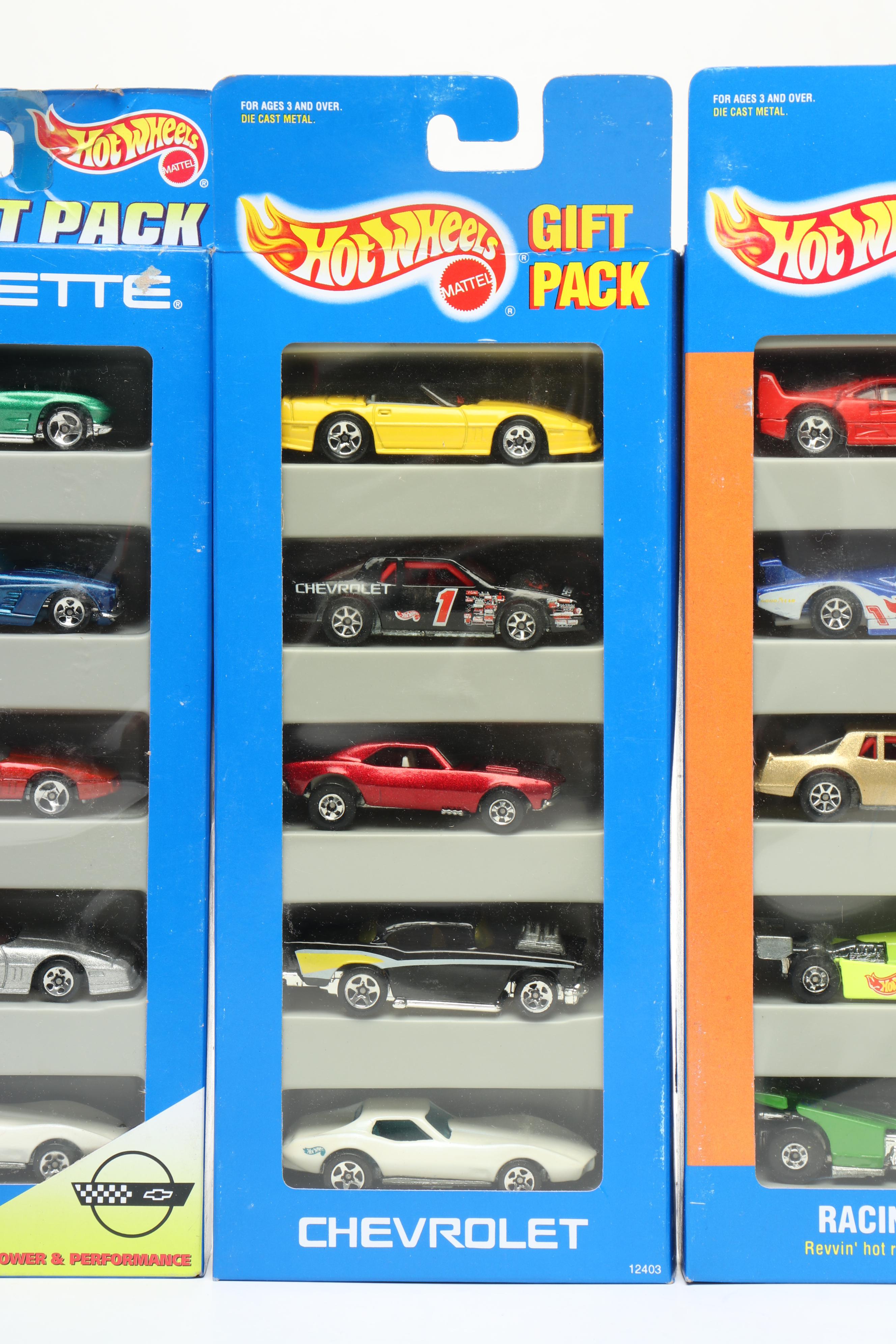 Hot Wheels "Corvette," "Chevrolet" and More Toy Car Gift Packs