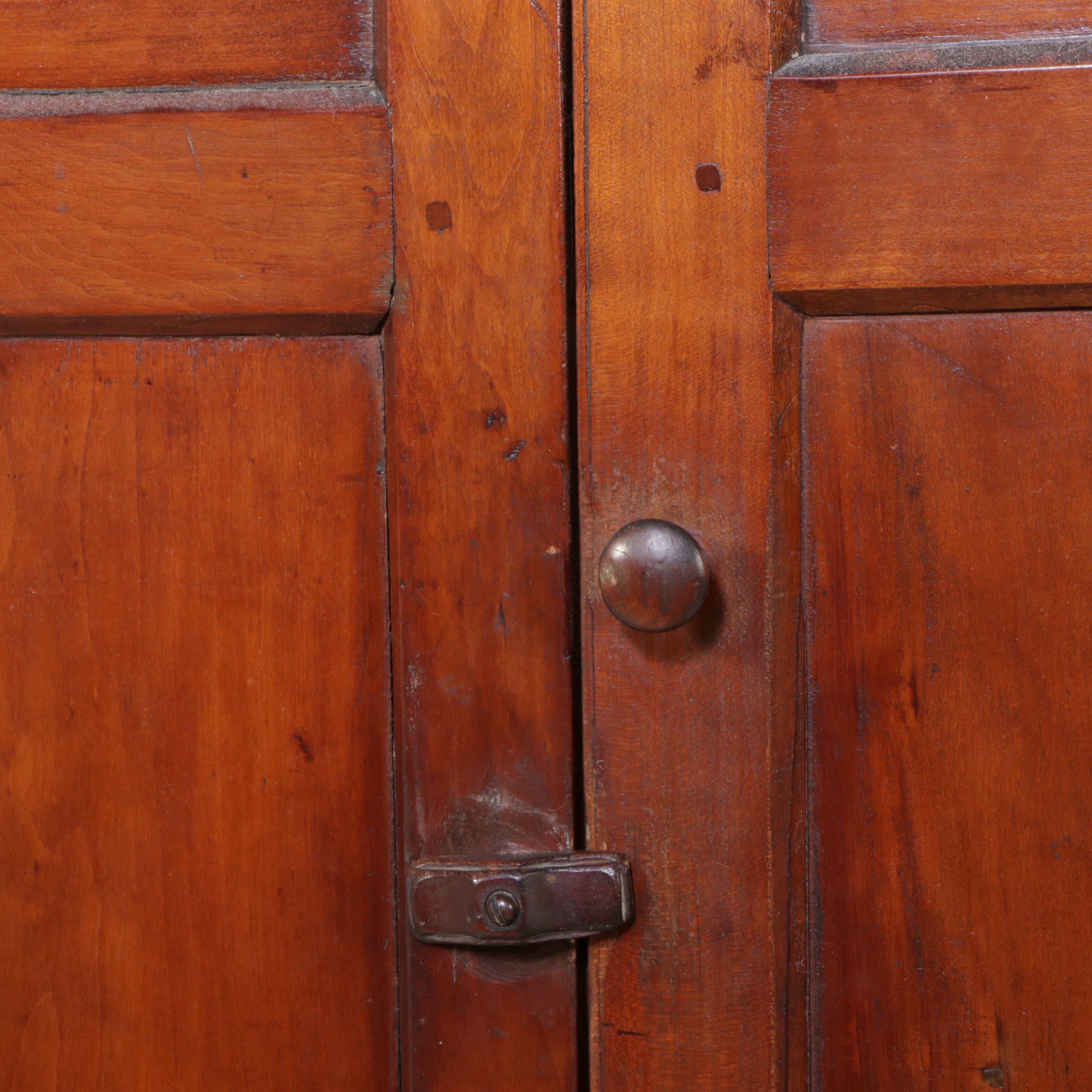 American Primitive Cherry Corner Cabinet, Late 19th to Early 20th Century