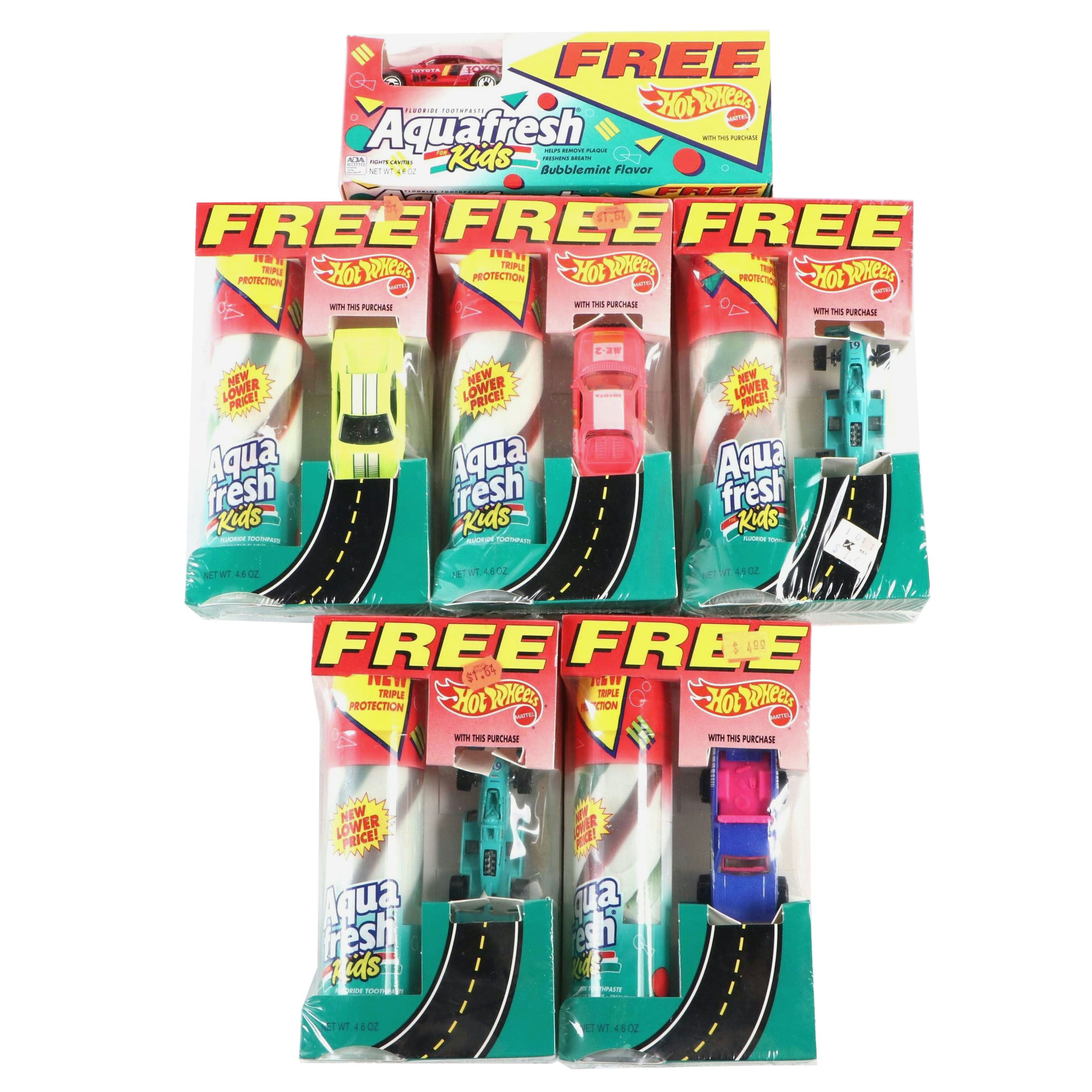 Aquafresh Kids Hot Wheels Promotional Sets, Late 20th Century