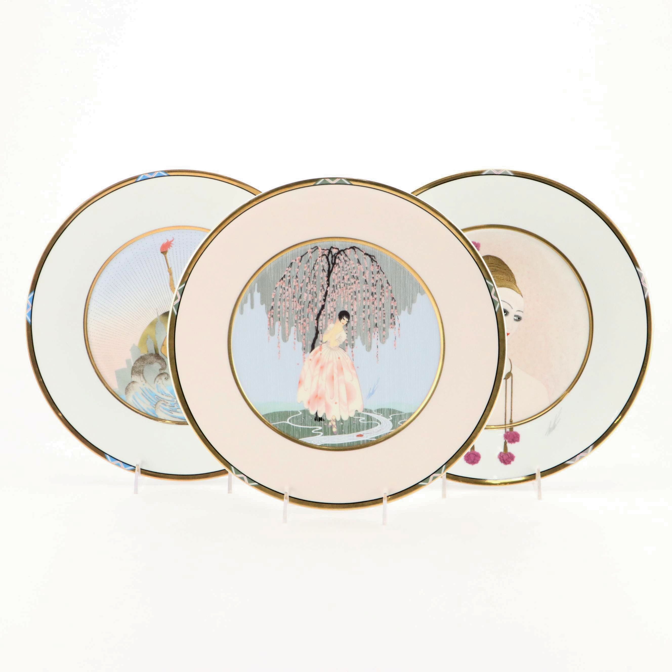 Erté for Sevenarts Limited "Carnations" and More Porcelain Collector Plates