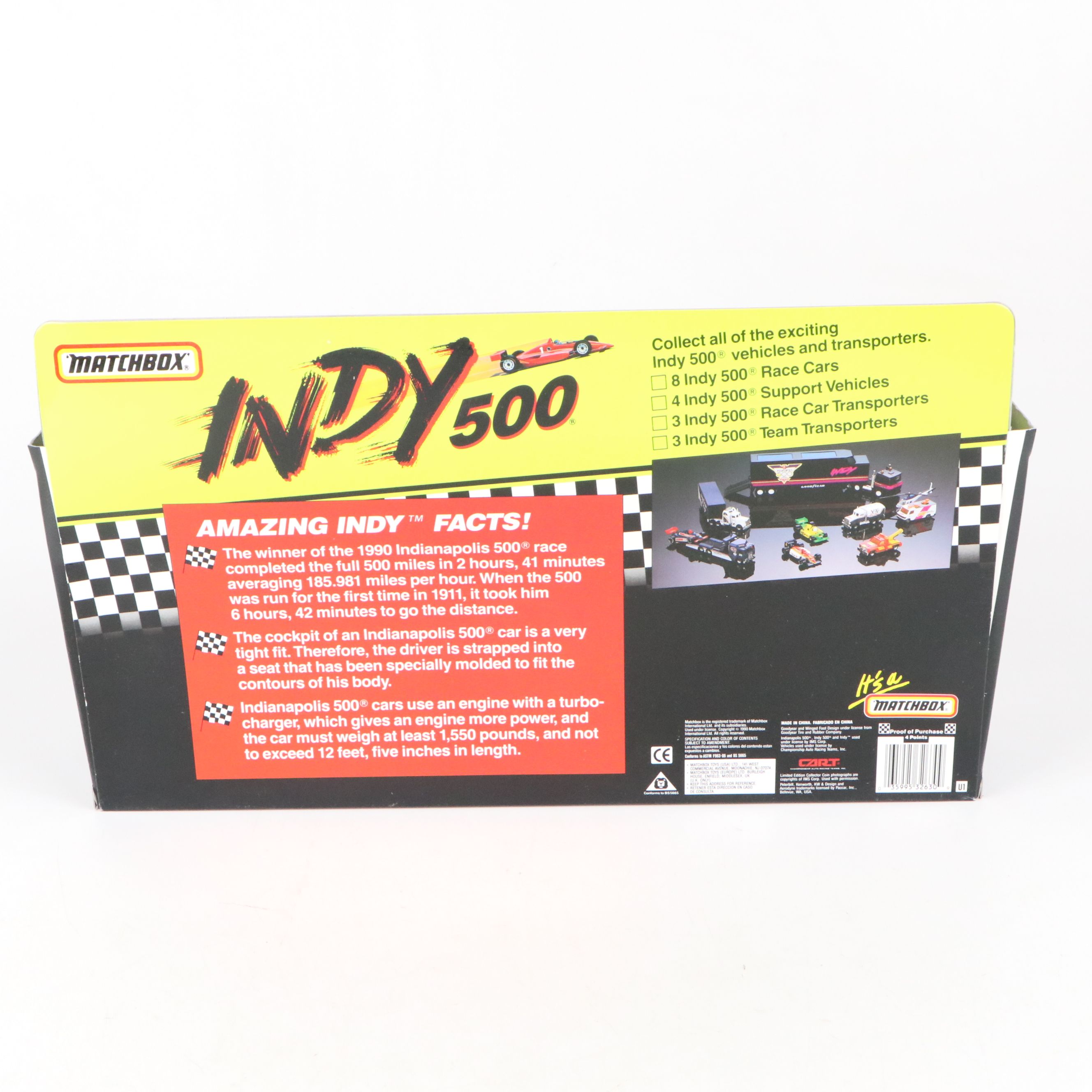 Matchbox "Speedway Team Transporter" and More Indy 500 Toy Cars, 1990