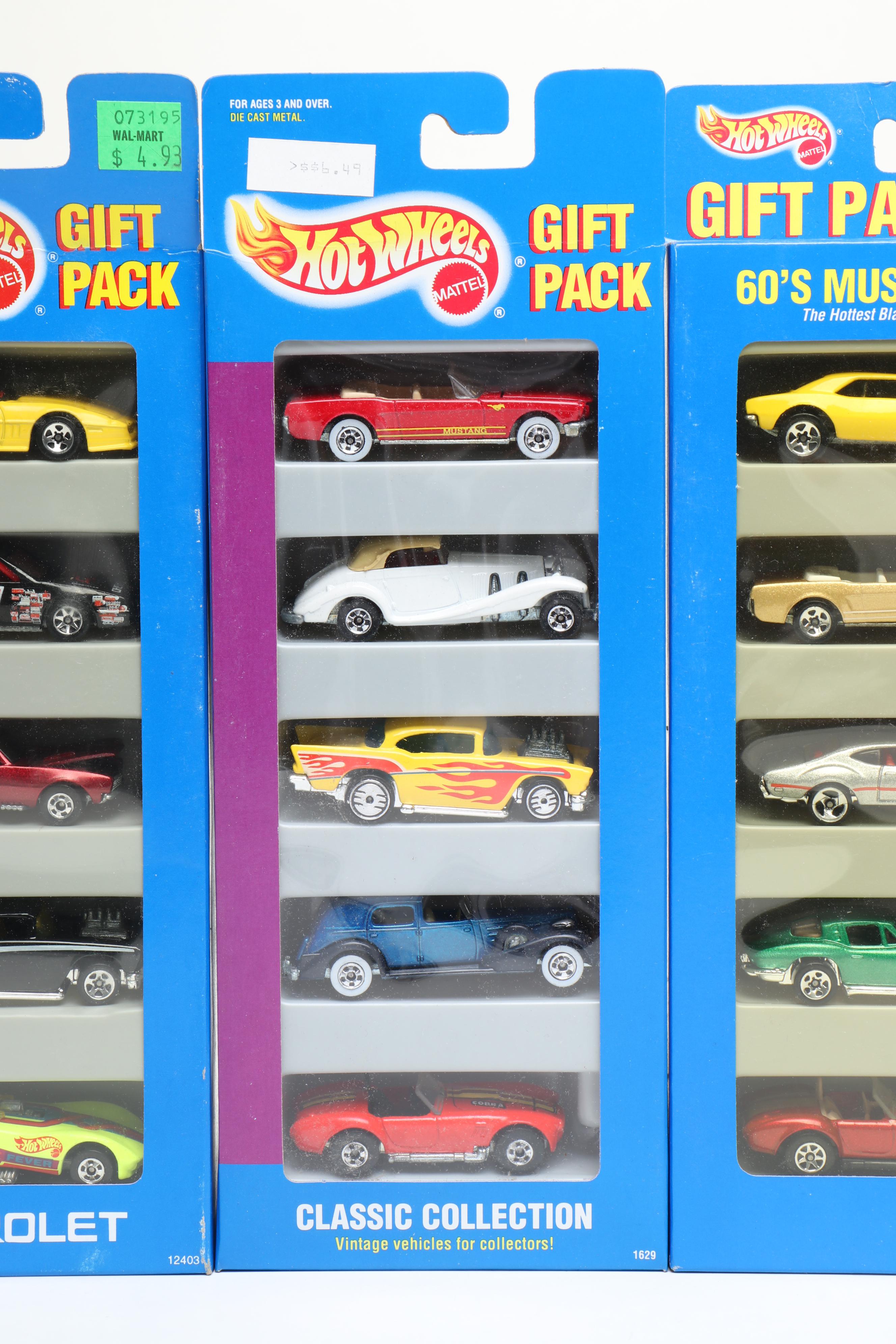 Hot Wheels "60's Muscle Cars," "Super Show Cars" and More Toy Car Gift Packs