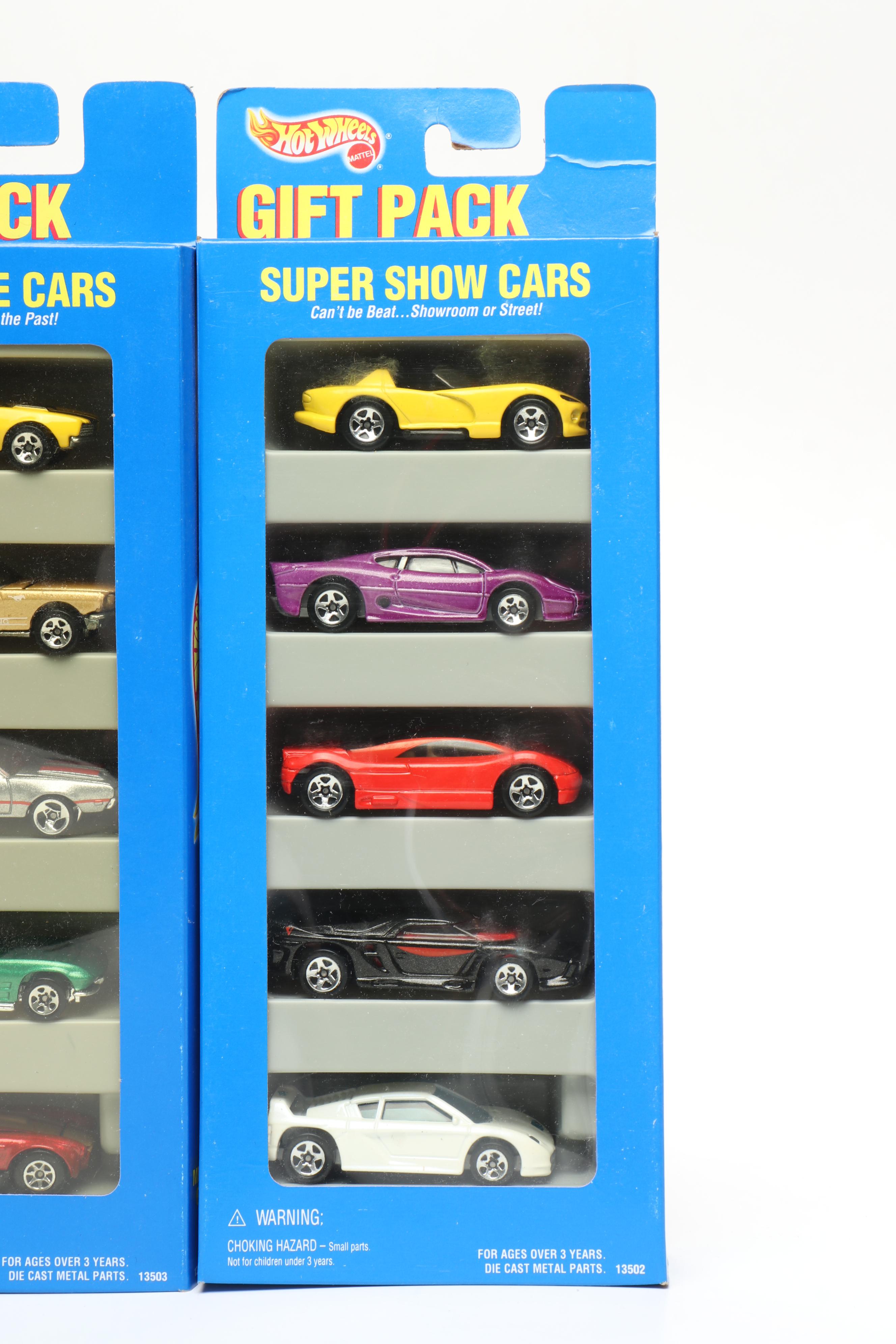 Hot Wheels "60's Muscle Cars," "Super Show Cars" and More Toy Car Gift Packs