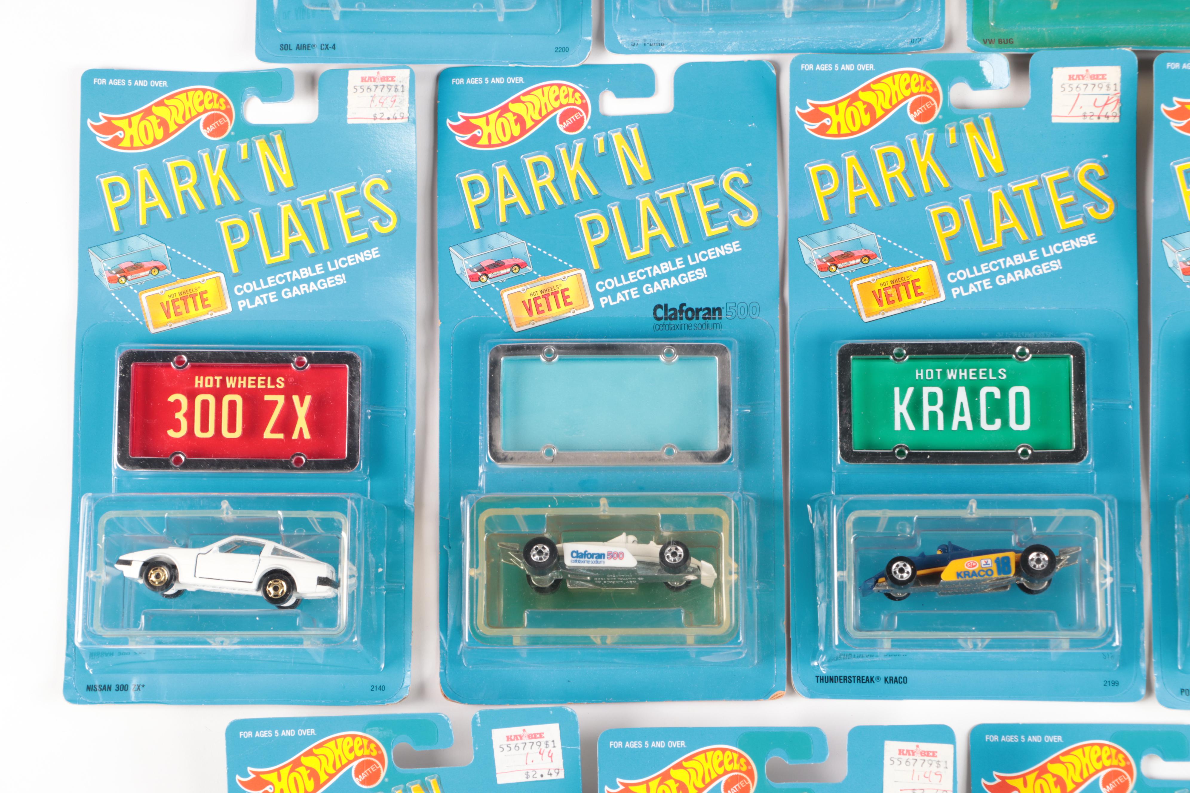Hot Wheels "Sol Air CX-4" and More Park 'N Plates Series Toy Cars, 1988