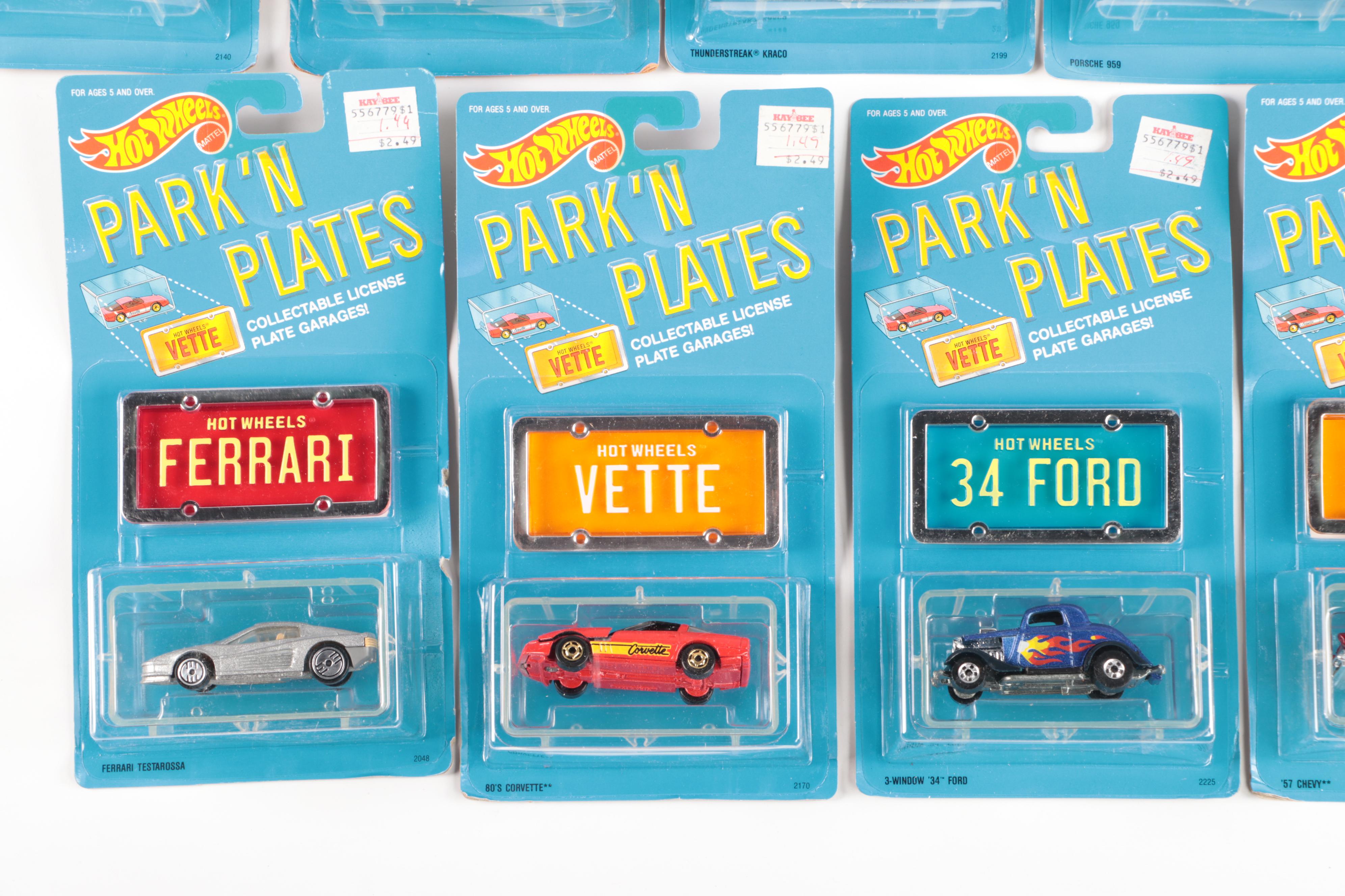 Hot Wheels "Sol Air CX-4" and More Park 'N Plates Series Toy Cars, 1988