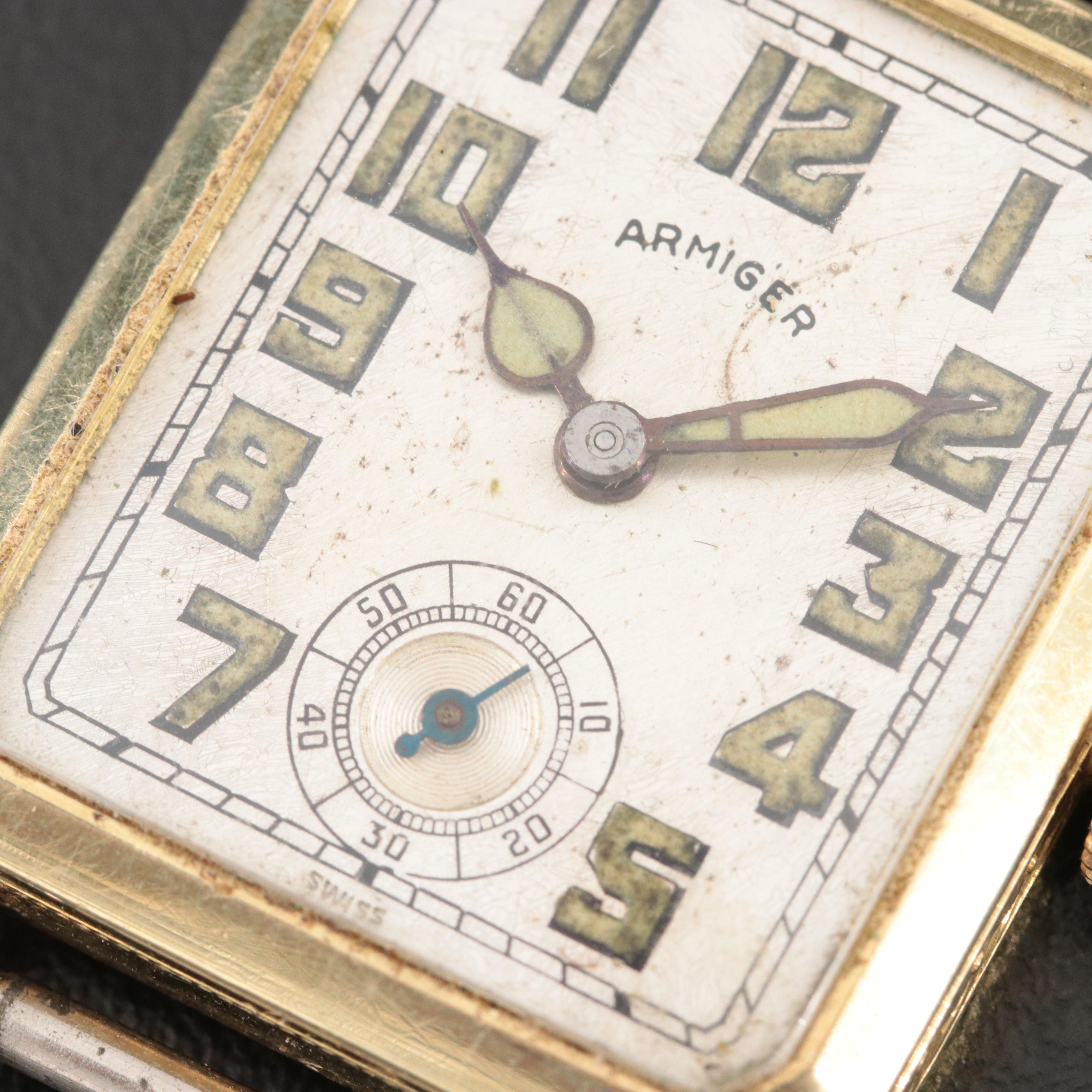 Swiss Armiger Vintage Gold Filled Watch
