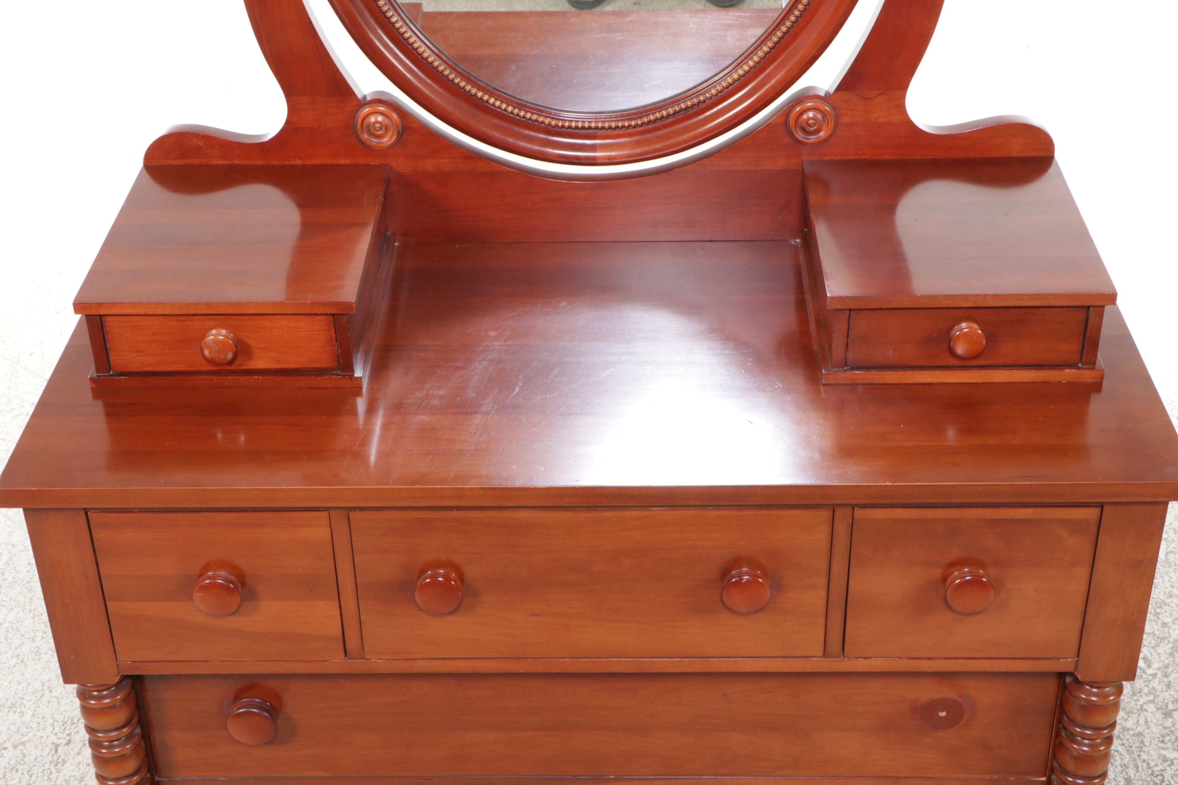 Davis Cabinet Co. Empire Style Cherry Dresser