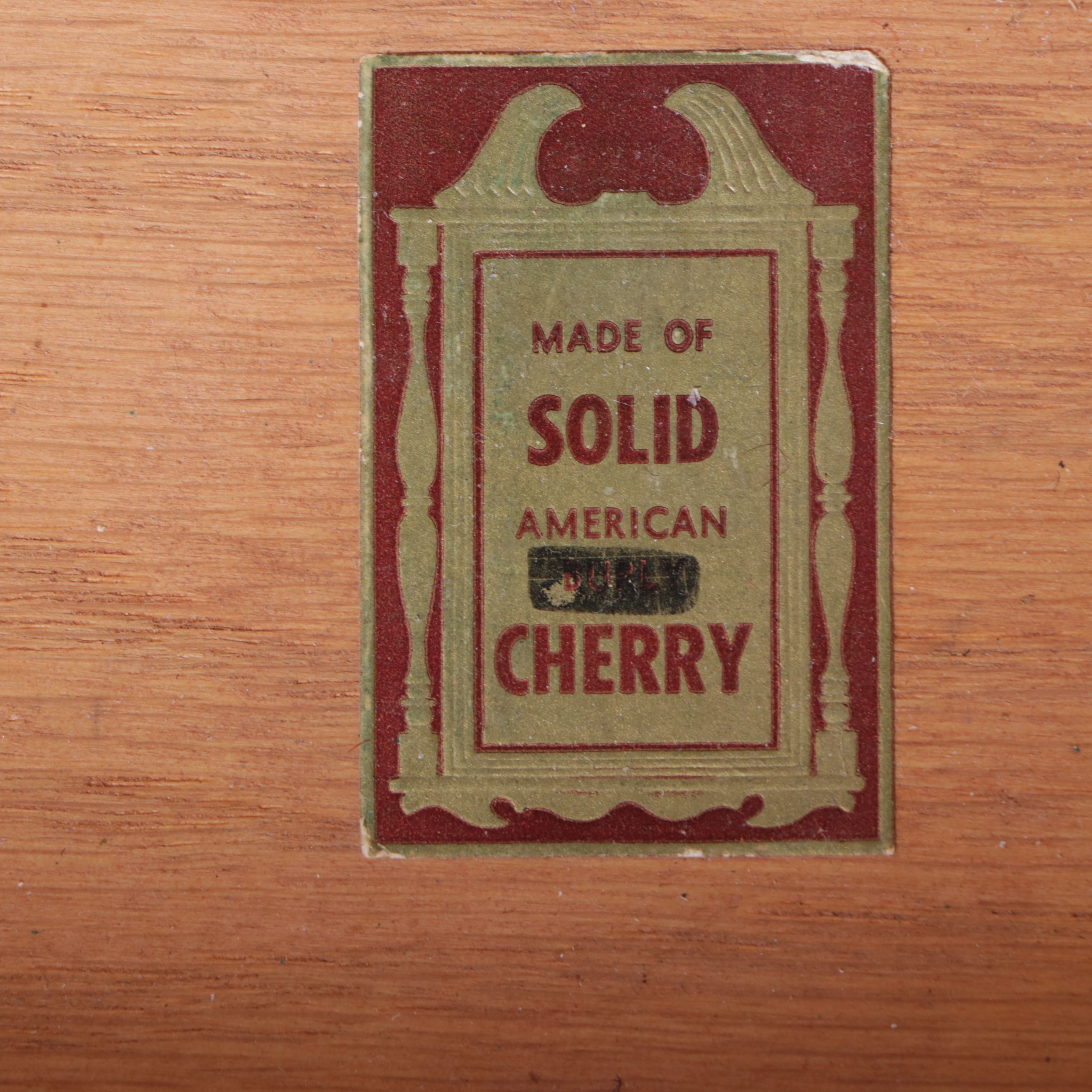 Davis Cabinet Co. Empire Style Cherry Dresser