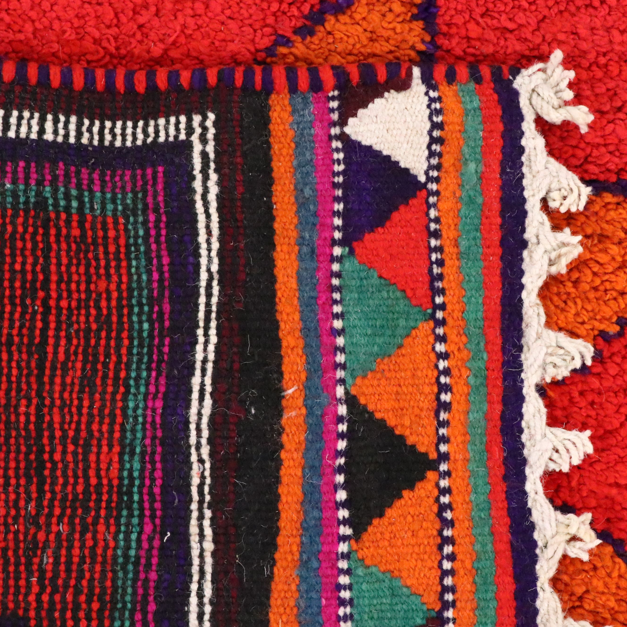 3'7 x 12'6 Hand-Knotted Moroccan Berber Long Rug