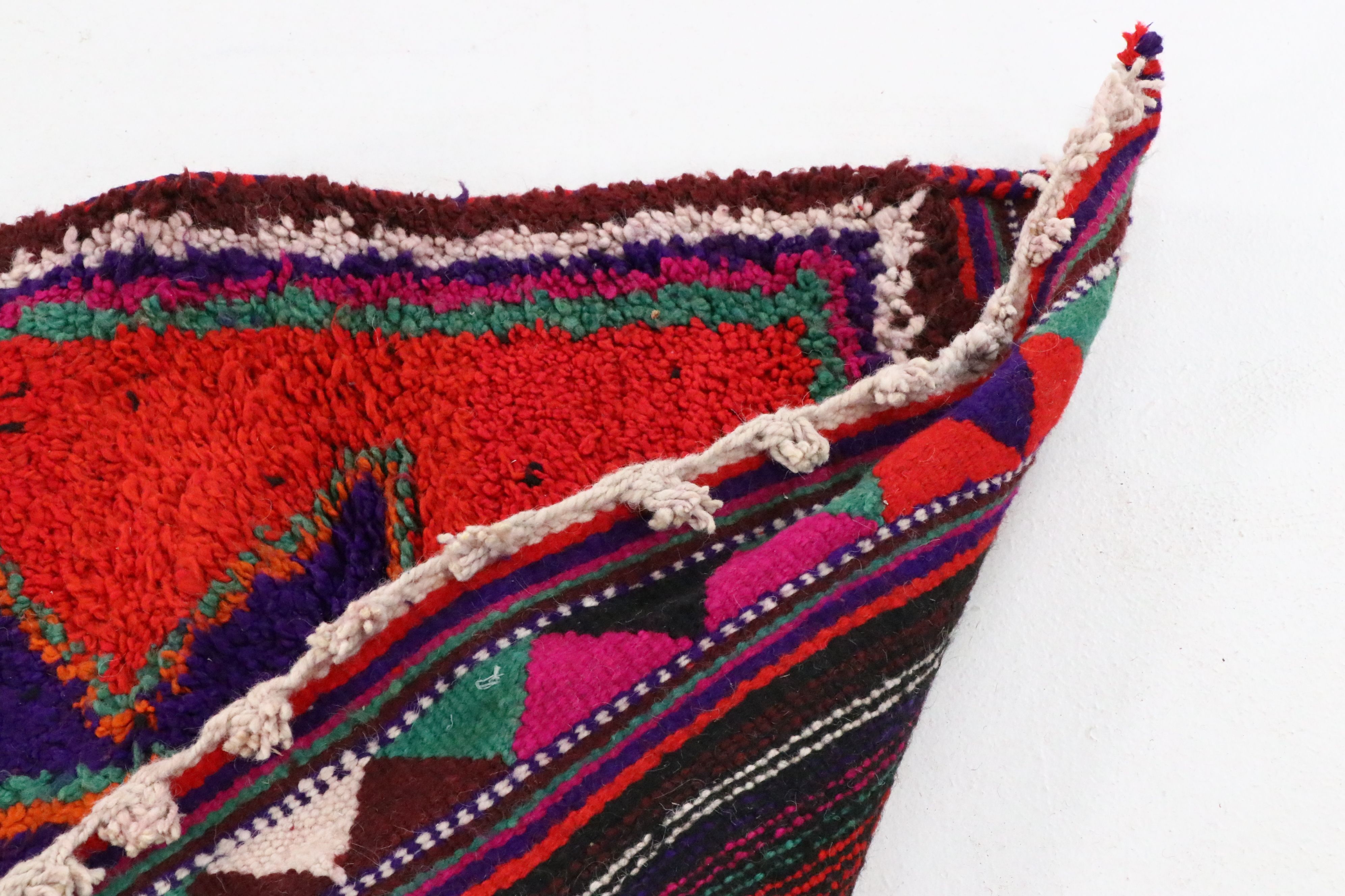 3'7 x 12'6 Hand-Knotted Moroccan Berber Long Rug