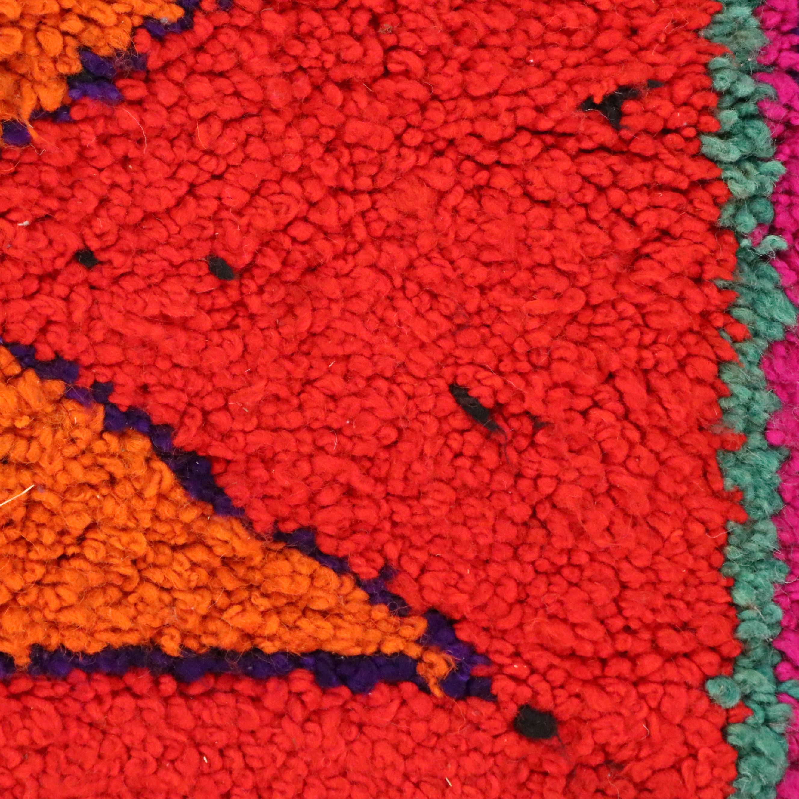 3'7 x 12'6 Hand-Knotted Moroccan Berber Long Rug