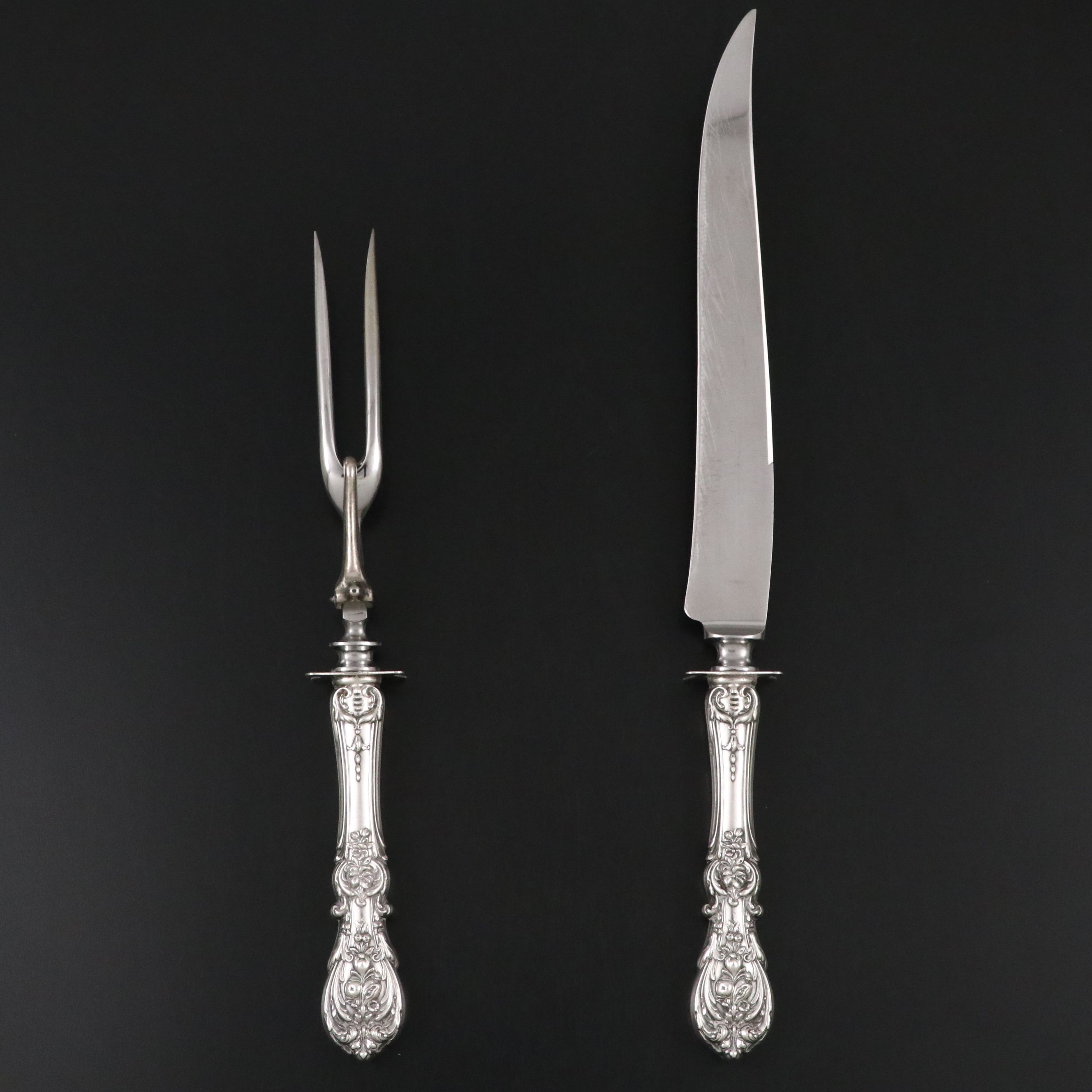 Reed & Barton Sterling Silver Handled Carving Set