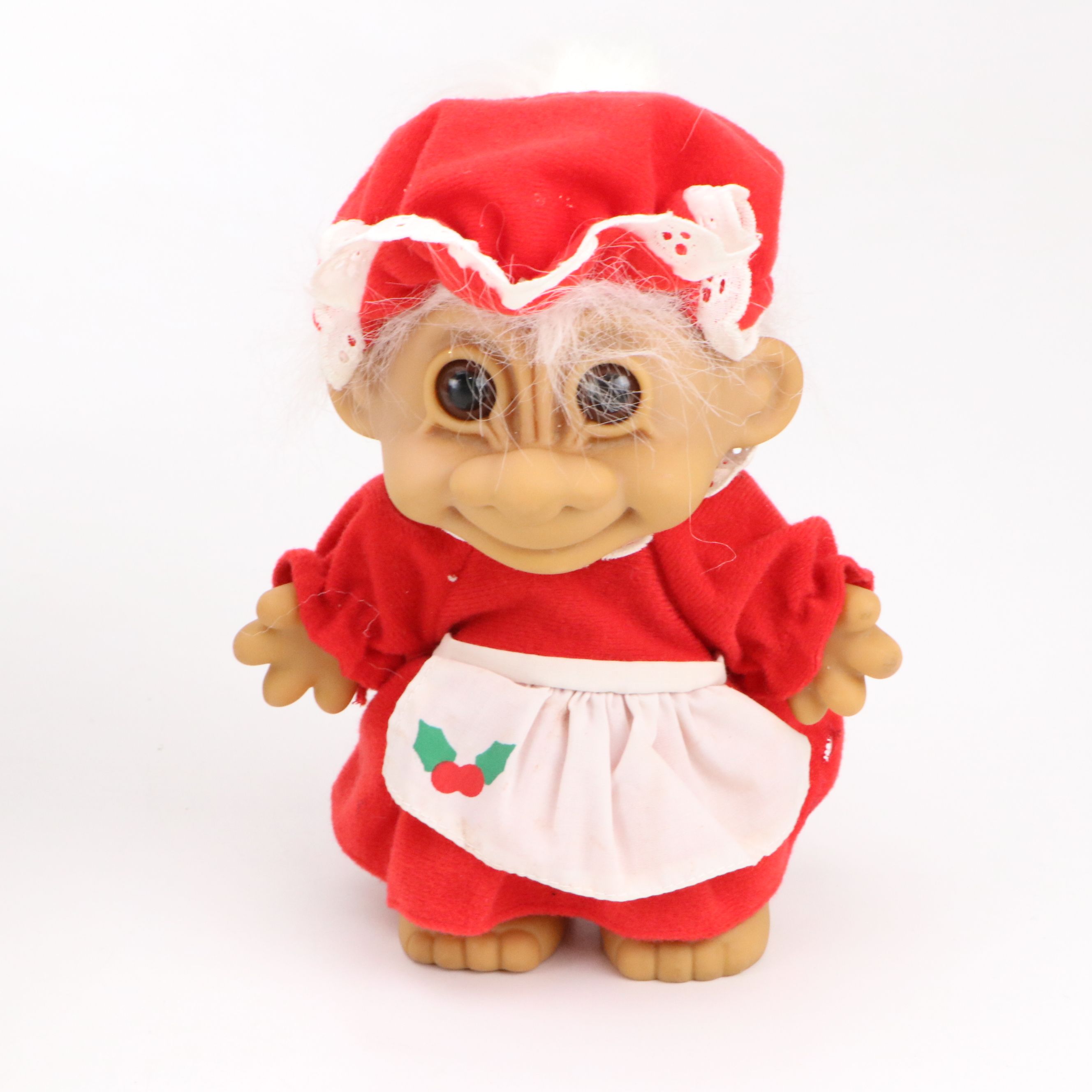 Russ Christmas-Themed Troll Dolls, Late 20th Century