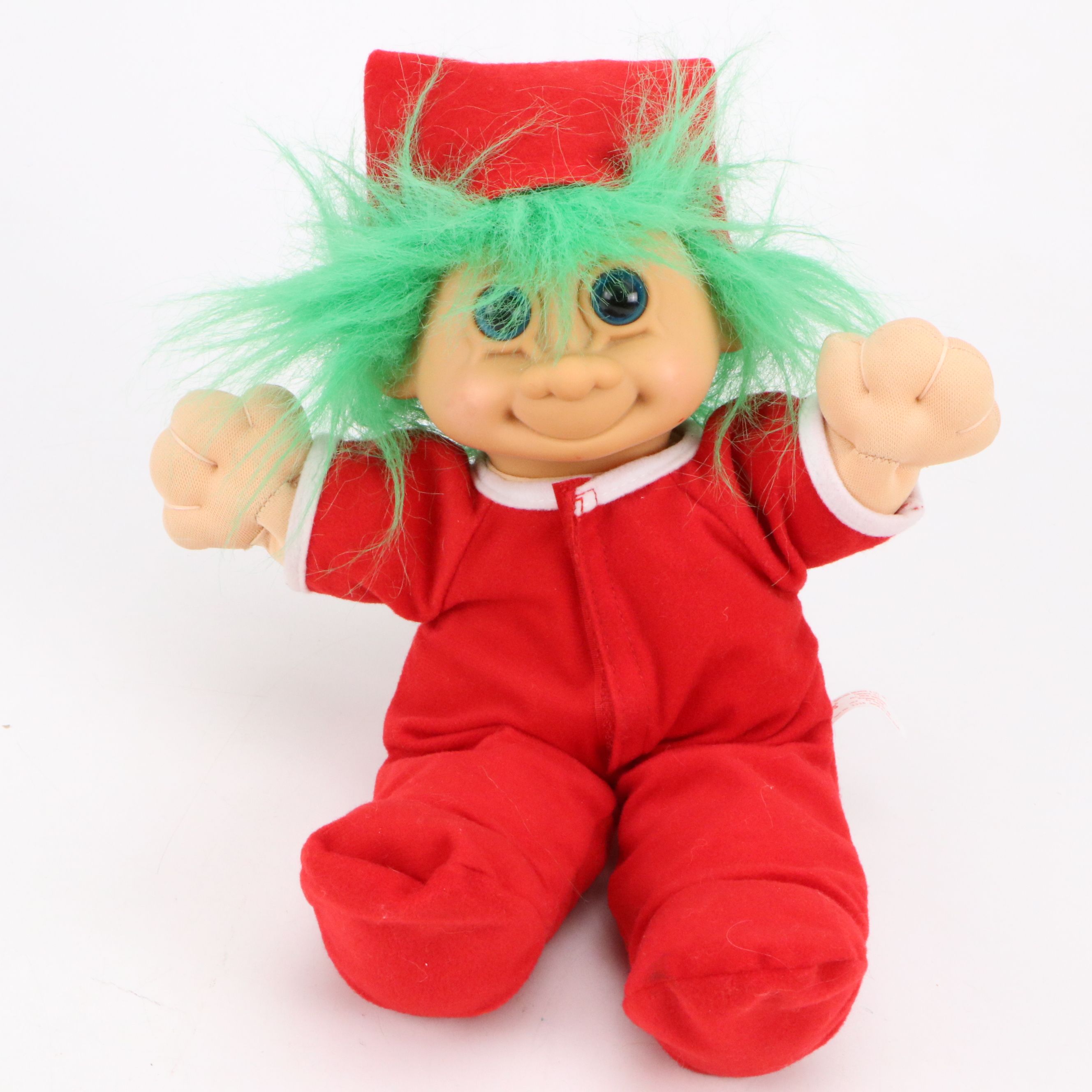 Russ Christmas-Themed Troll Dolls, Late 20th Century