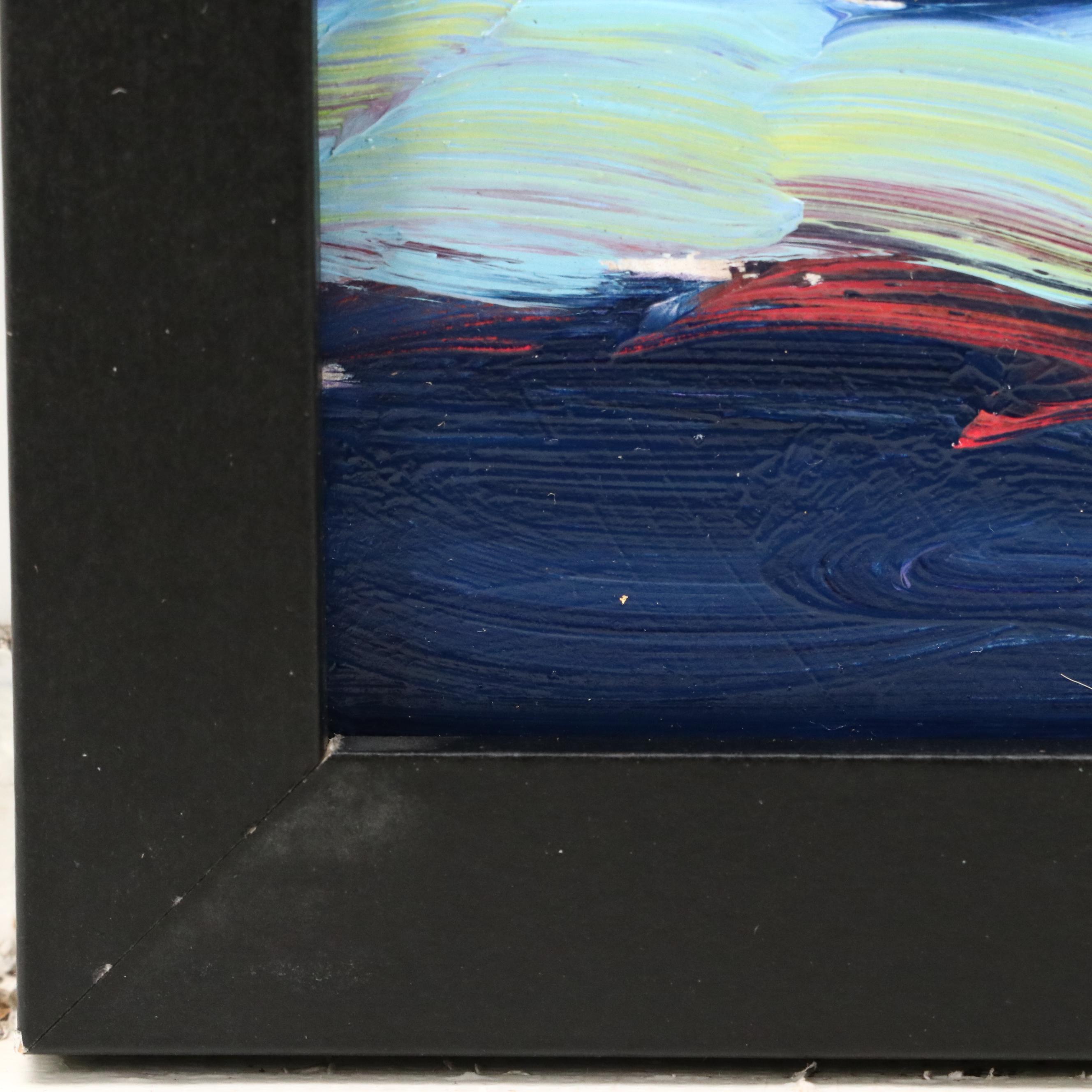 William Hawkins Sunset Seascape Oil Painting, 21st Century