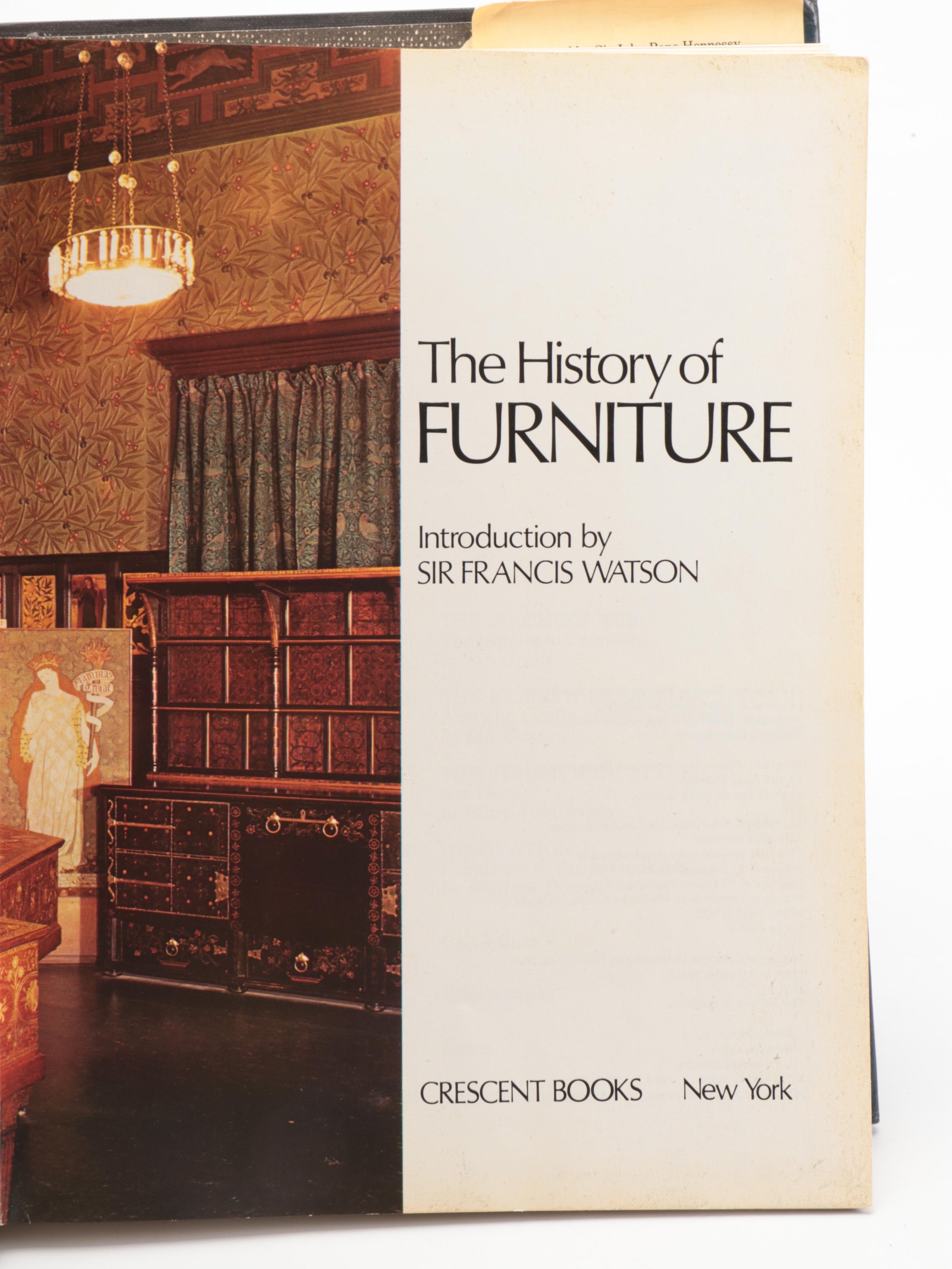 "The Encyclopedia of Furniture" and Other British and American Furniture Books