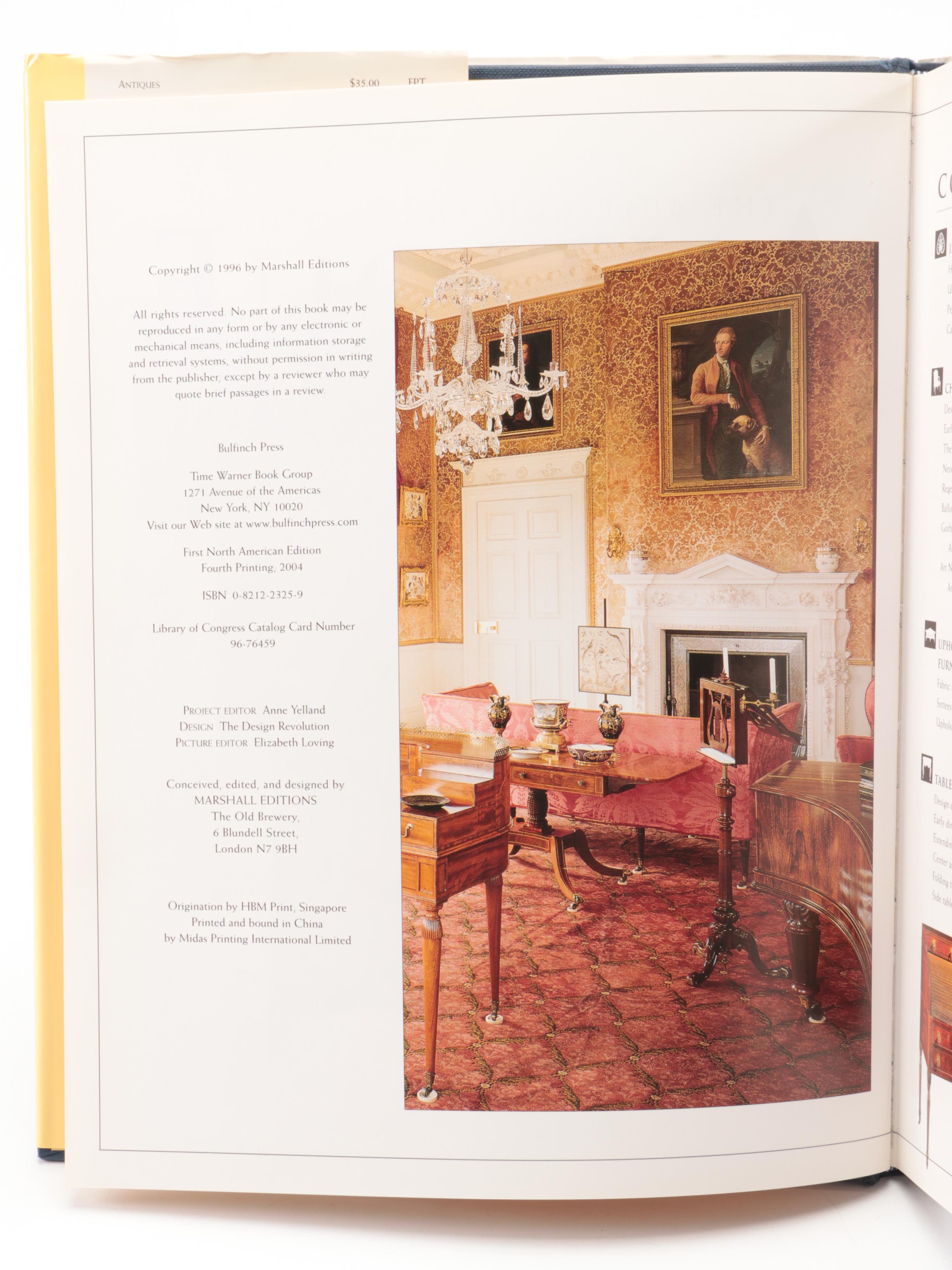 "The Encyclopedia of Furniture" and Other British and American Furniture Books