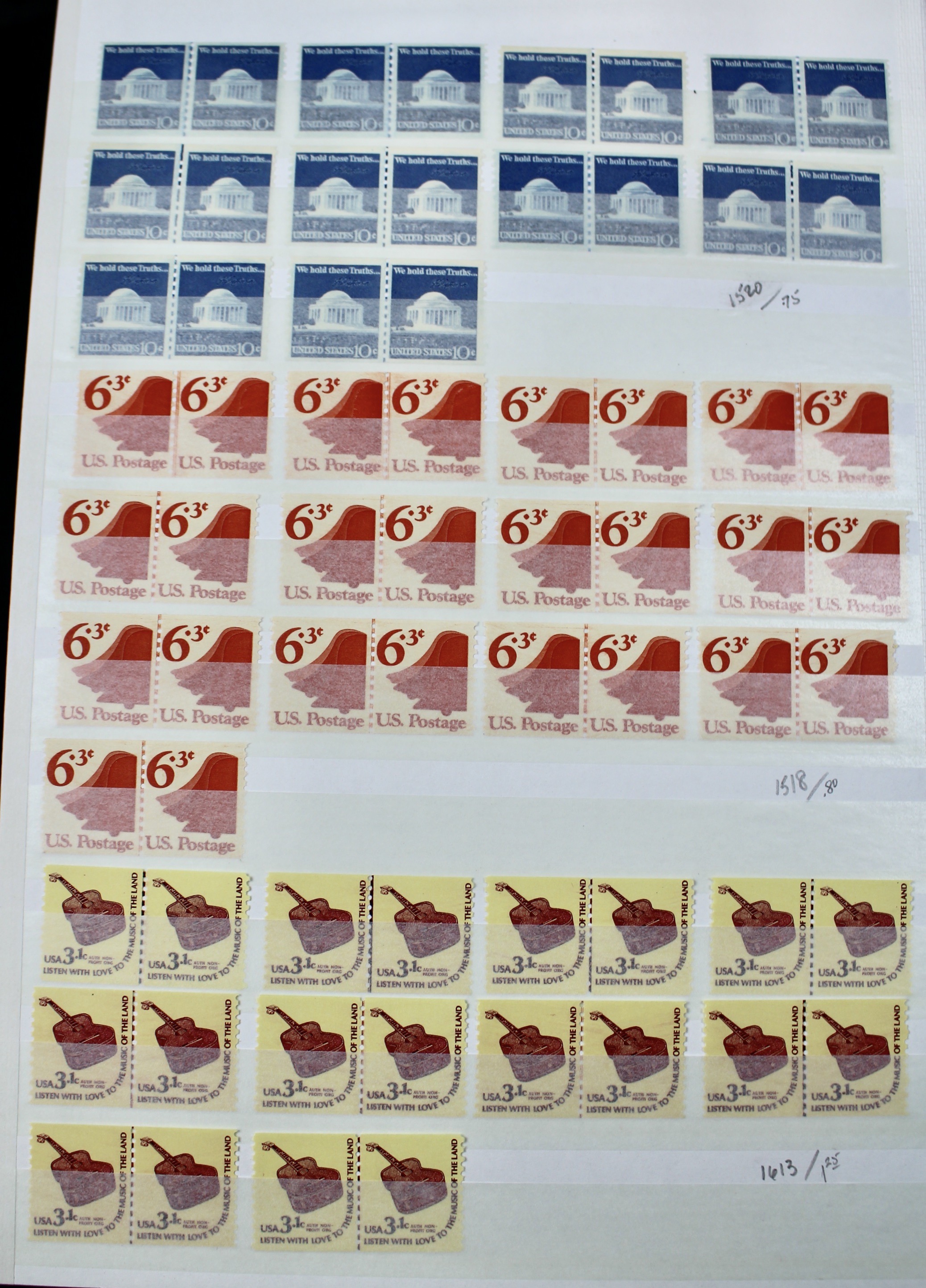 Gigantic Dealer Inventory of Mint U.S. Postage Stamps