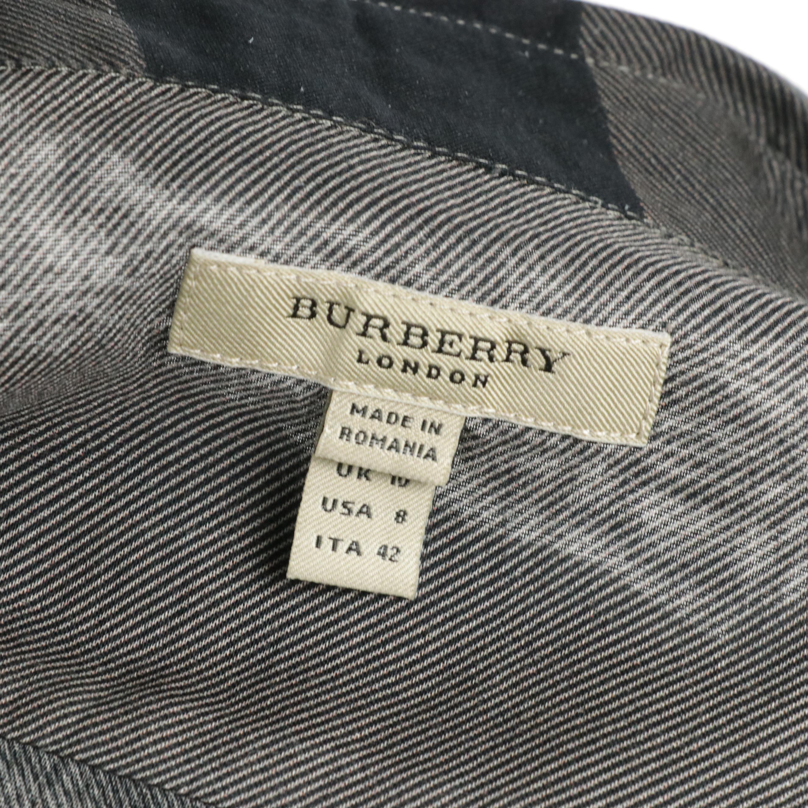 Burberry Sheer Cotton Button-Up Blouse