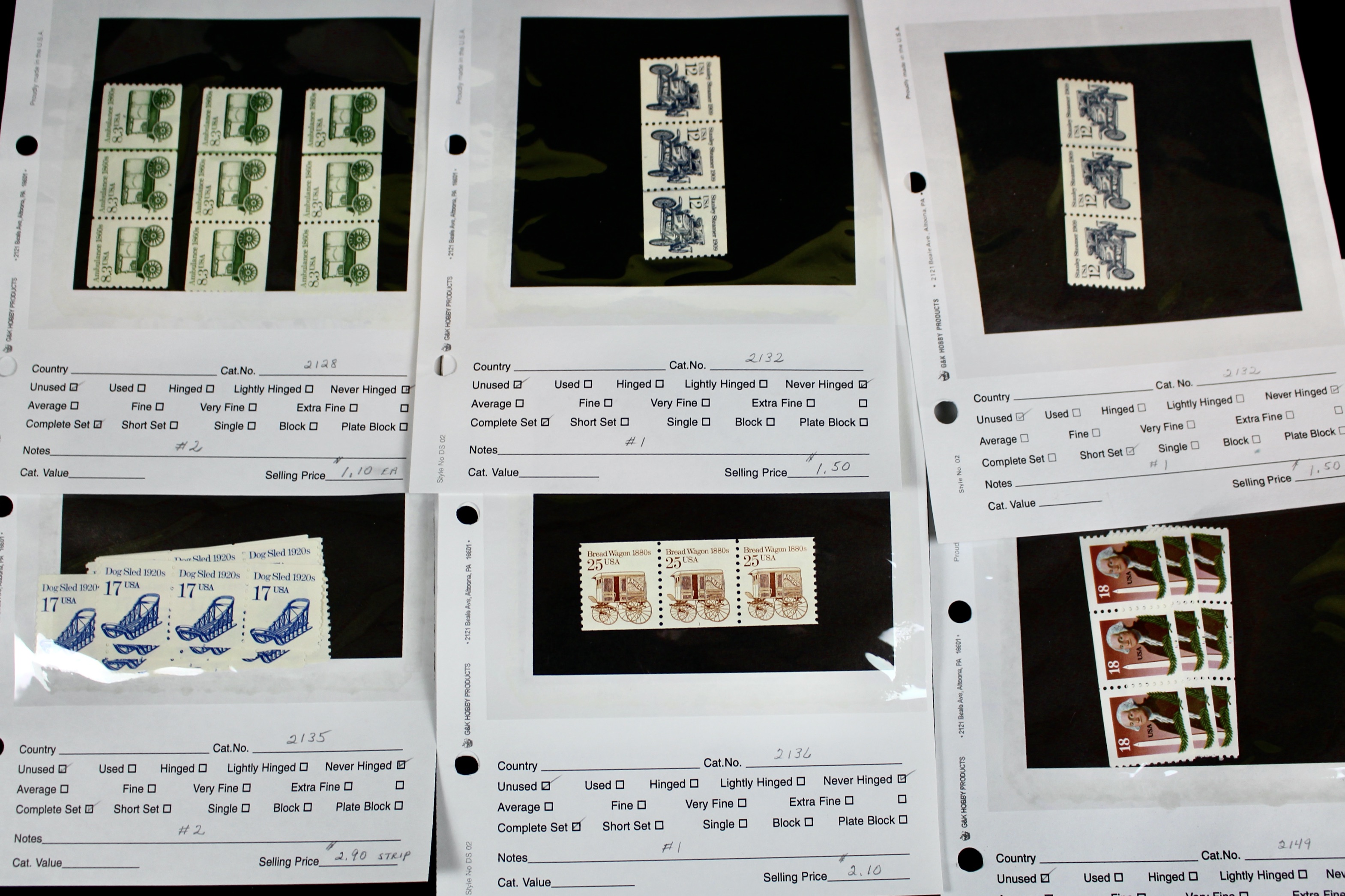Gigantic Dealer Inventory of Mint U.S. Postage Stamps