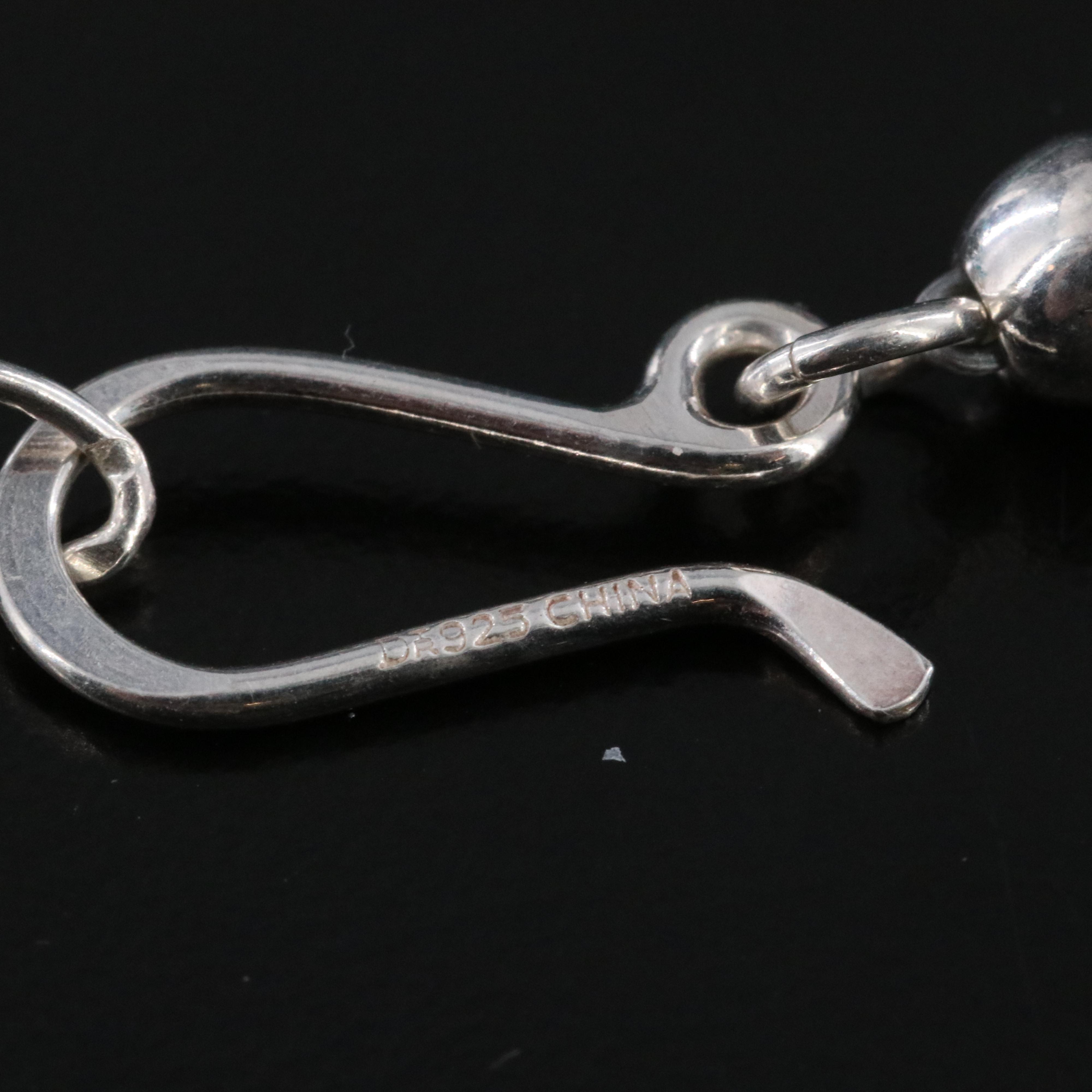 Desert Rose Trading Sterling Turquoise and Pearl Pendant Necklace