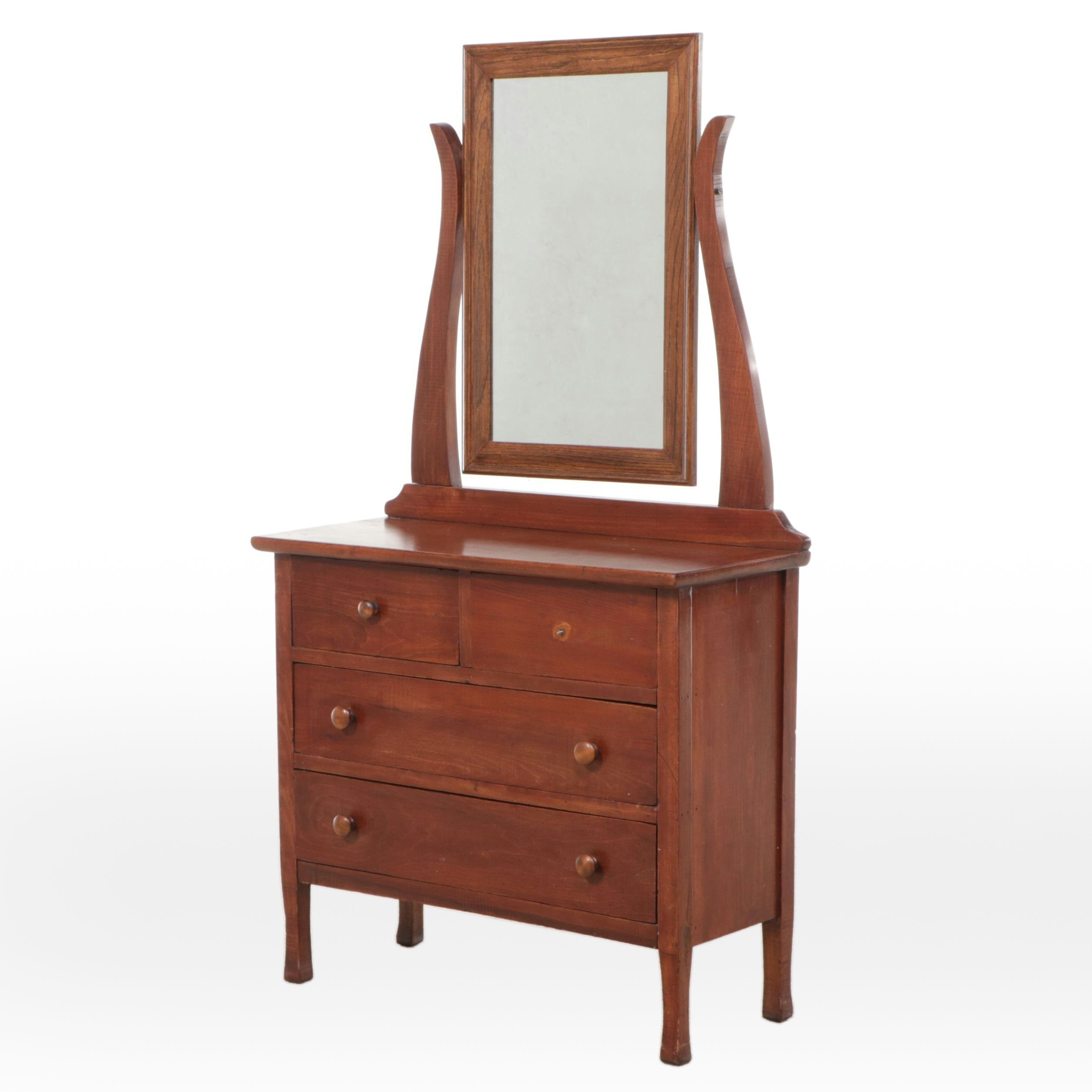 Shaker Style Cherry Children's Four-Drawer Dresser