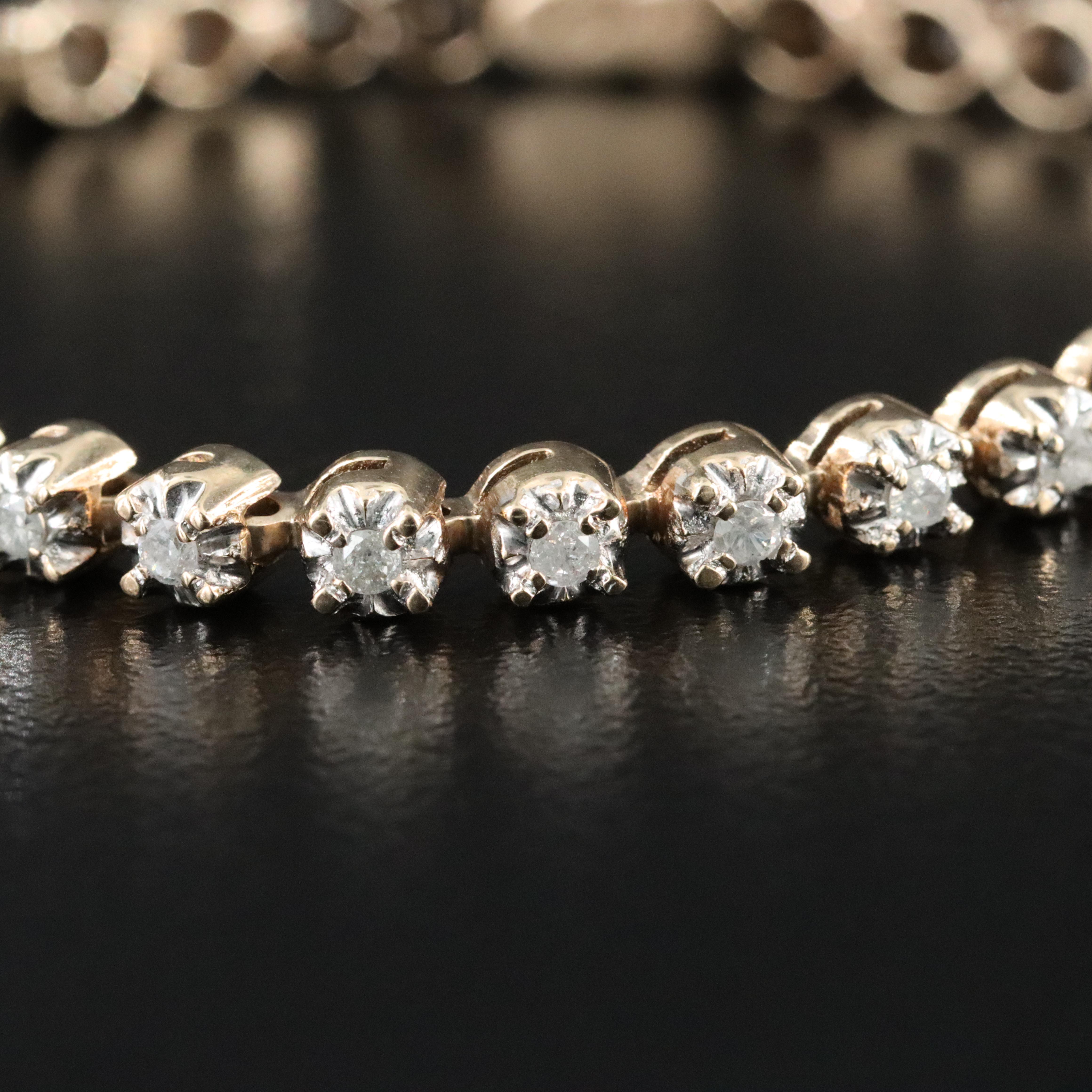 14K 0.81 CTW Diamond Line Bracelet