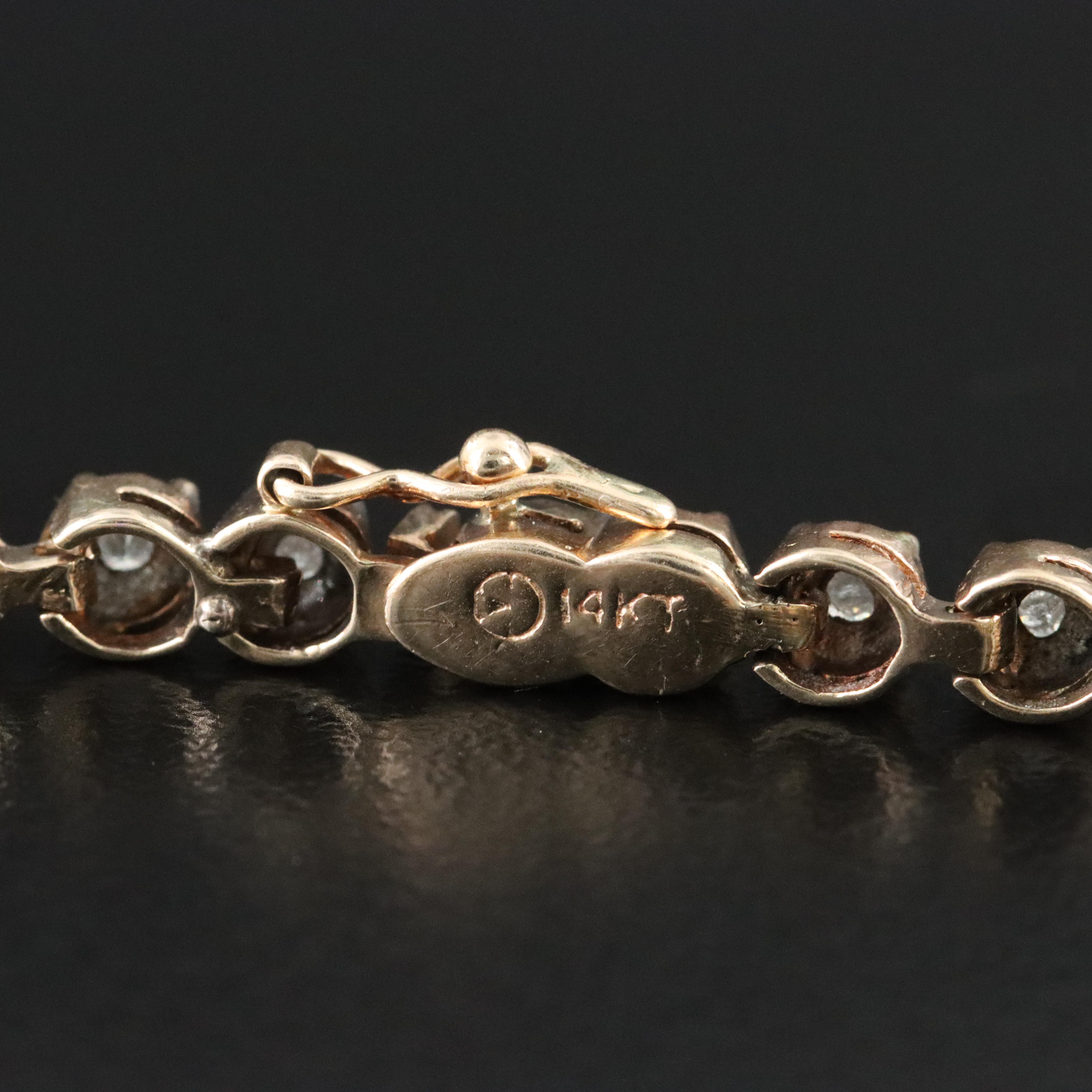 14K 0.81 CTW Diamond Line Bracelet