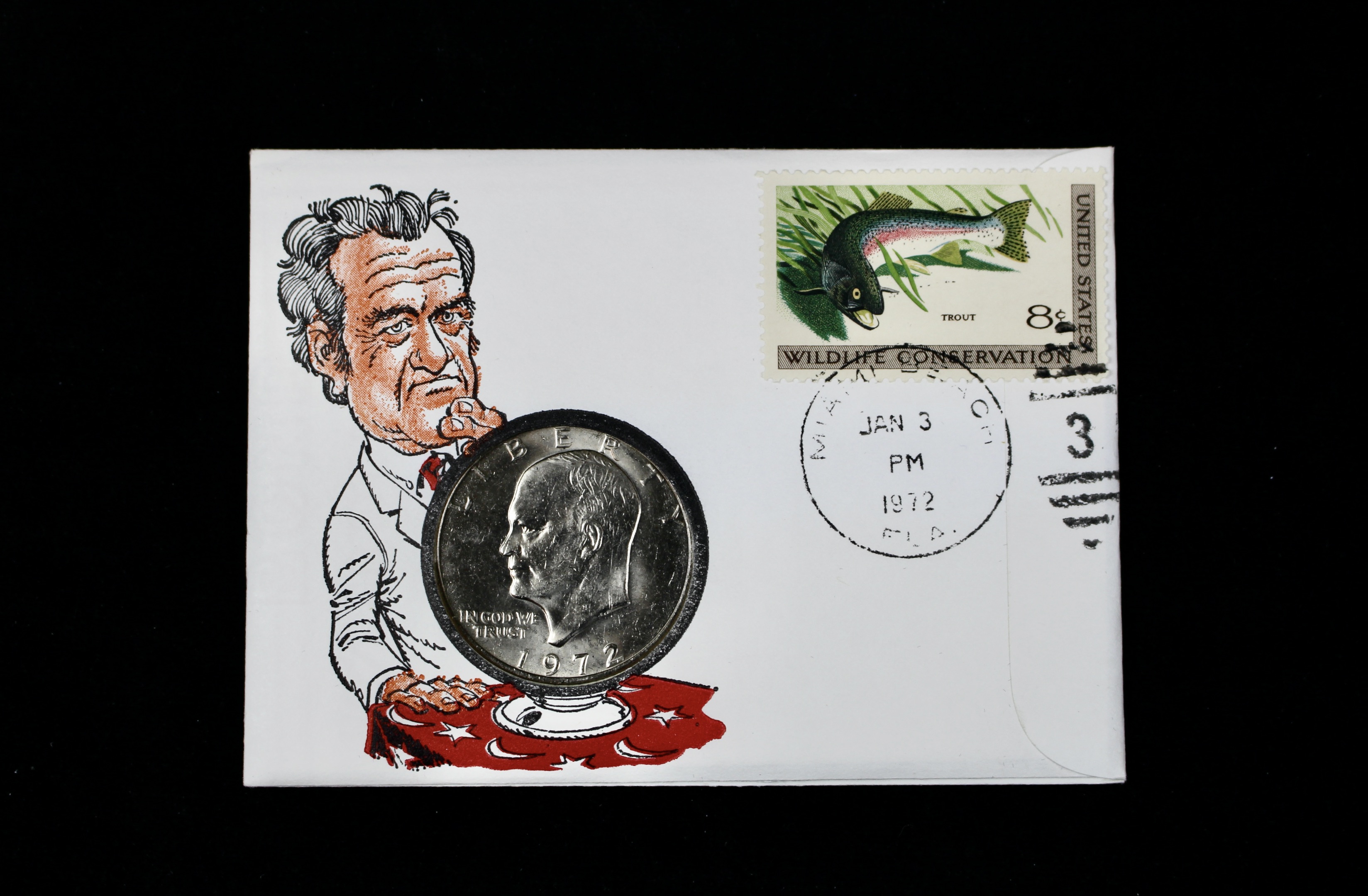 Eight Different Coin and Stamp Covers Issued by The 99 Company, 1970s