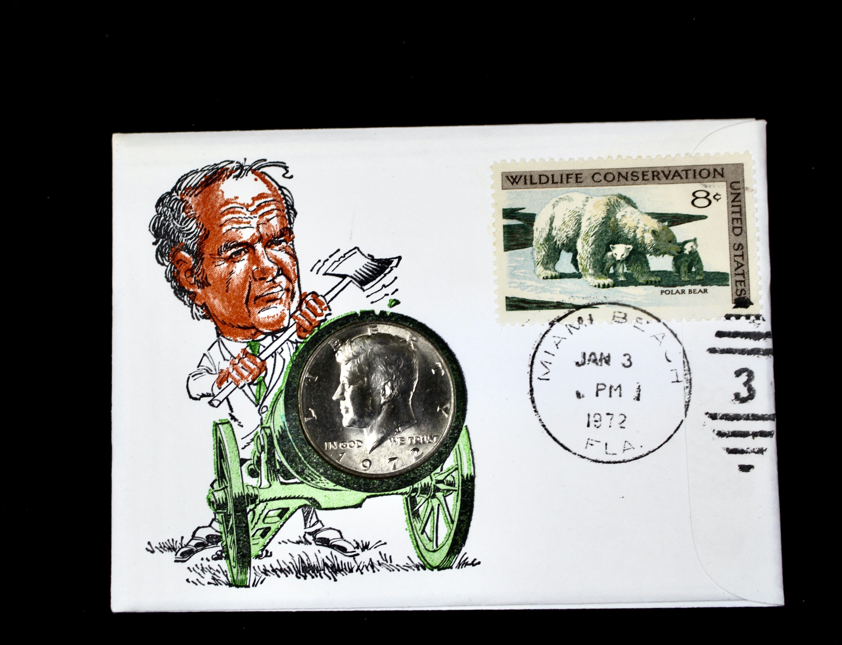 Eight Different Coin and Stamp Covers Issued by The 99 Company, 1970s