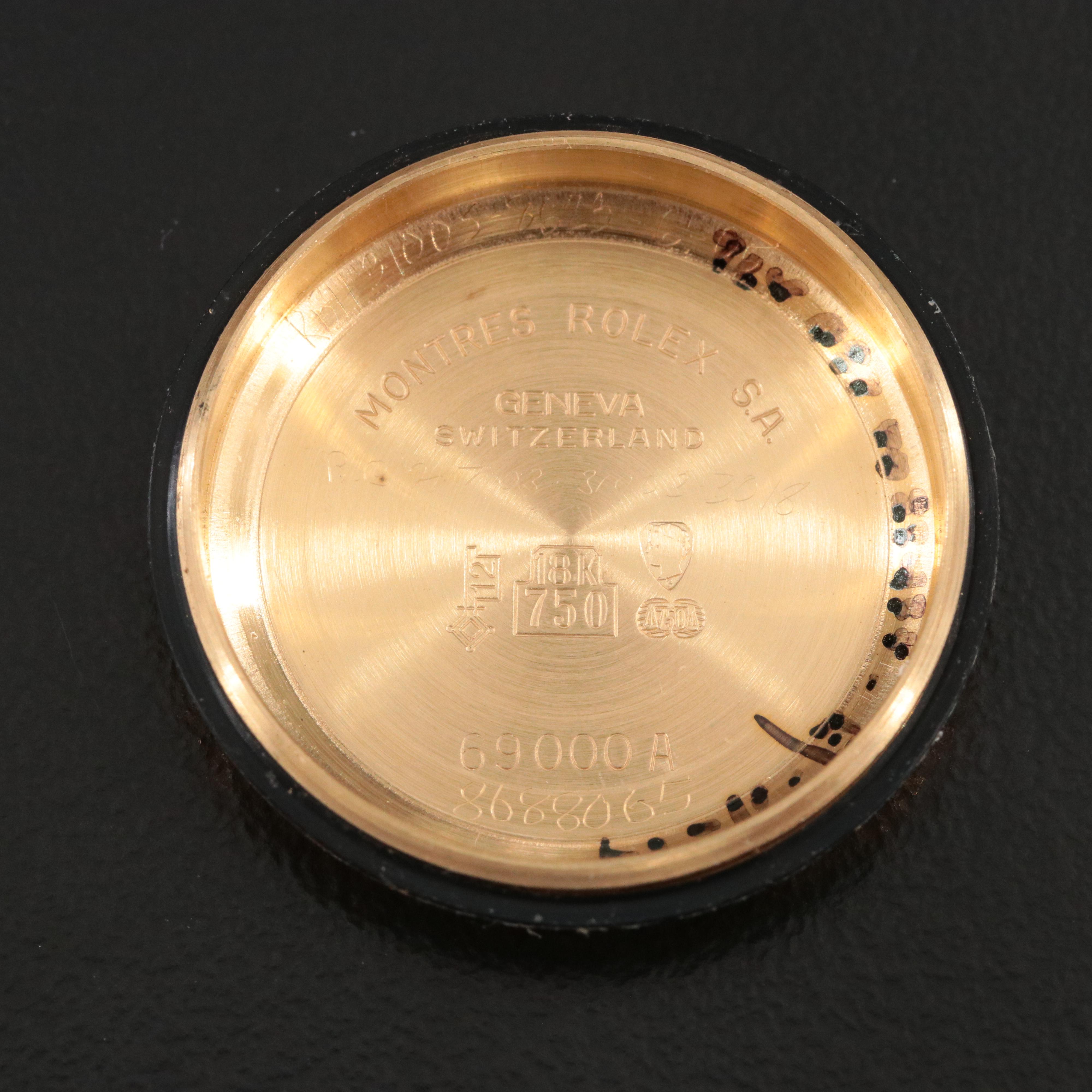 18K Rolex Custom Diamond and Emerald Dial Datejust President 69178 Watch