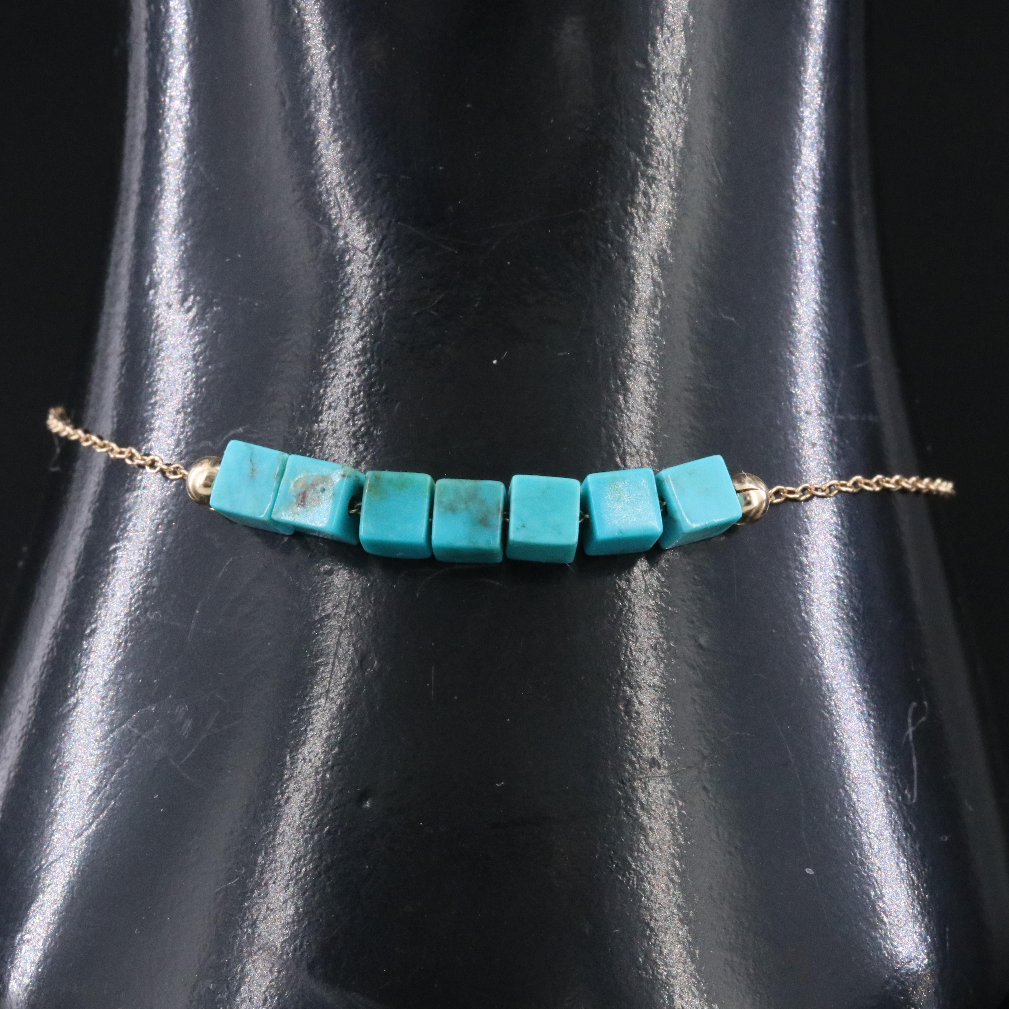 14K Turquoise Bracelet
