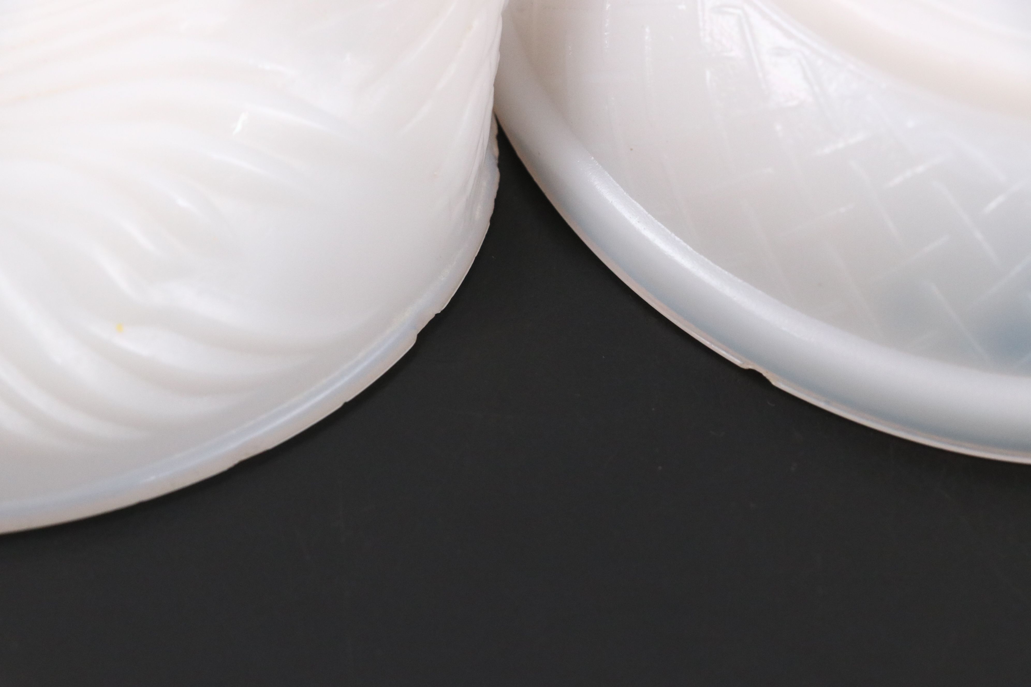 Hen on Nest Milk Glass Decorative Bowls with Hen on Nest Glass Candle Holder