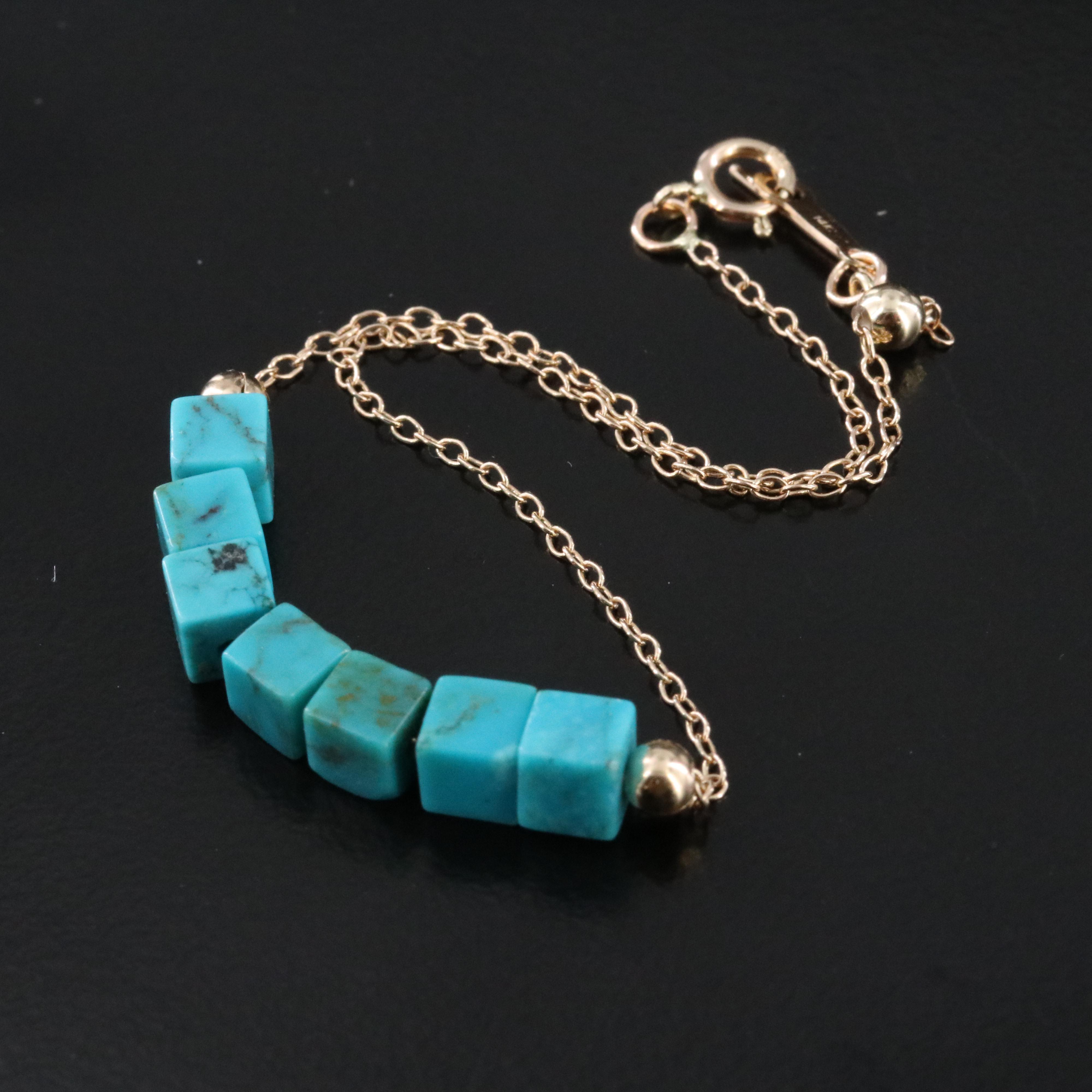 14K Turquoise Bracelet