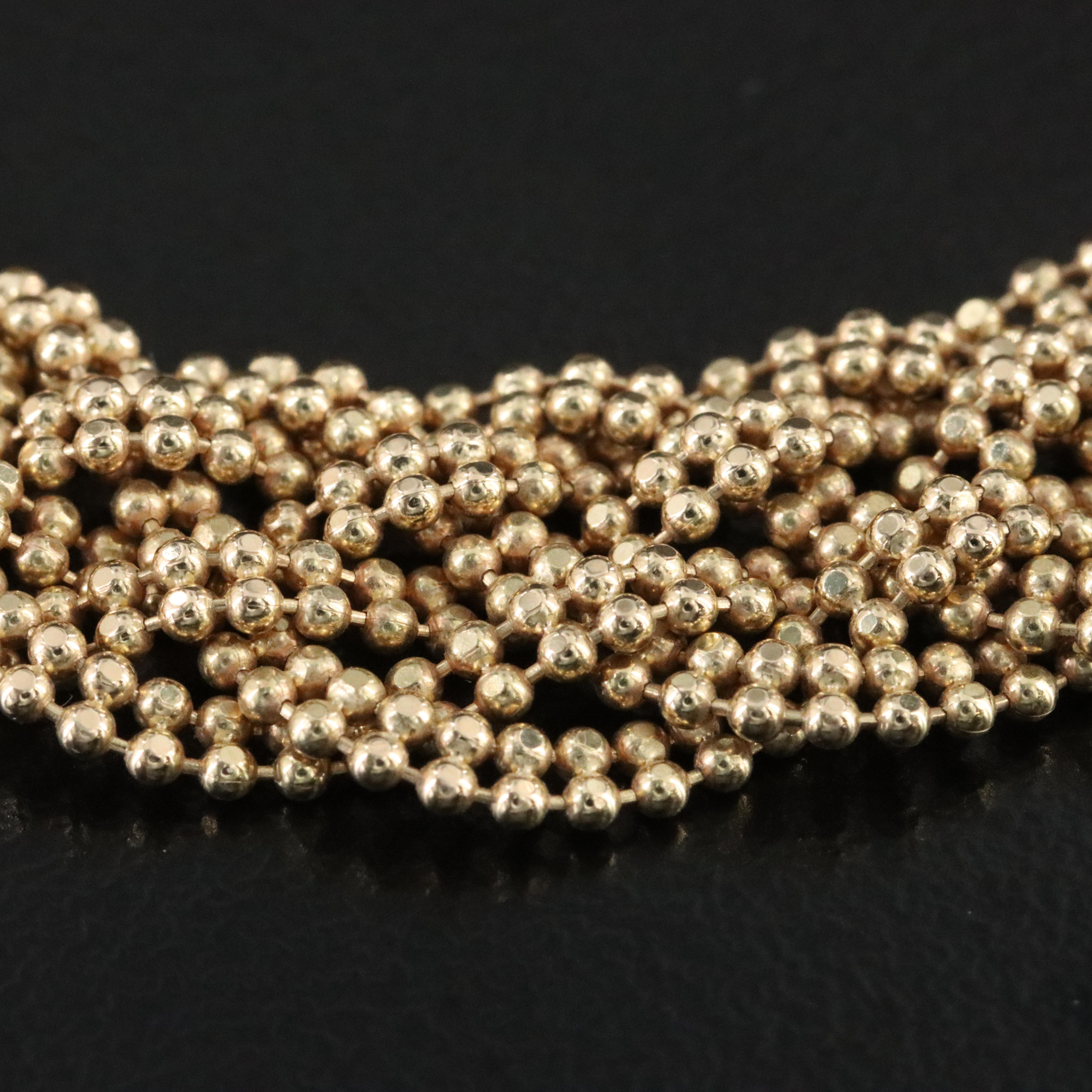 Italian 14K Braided Chain Bracelet