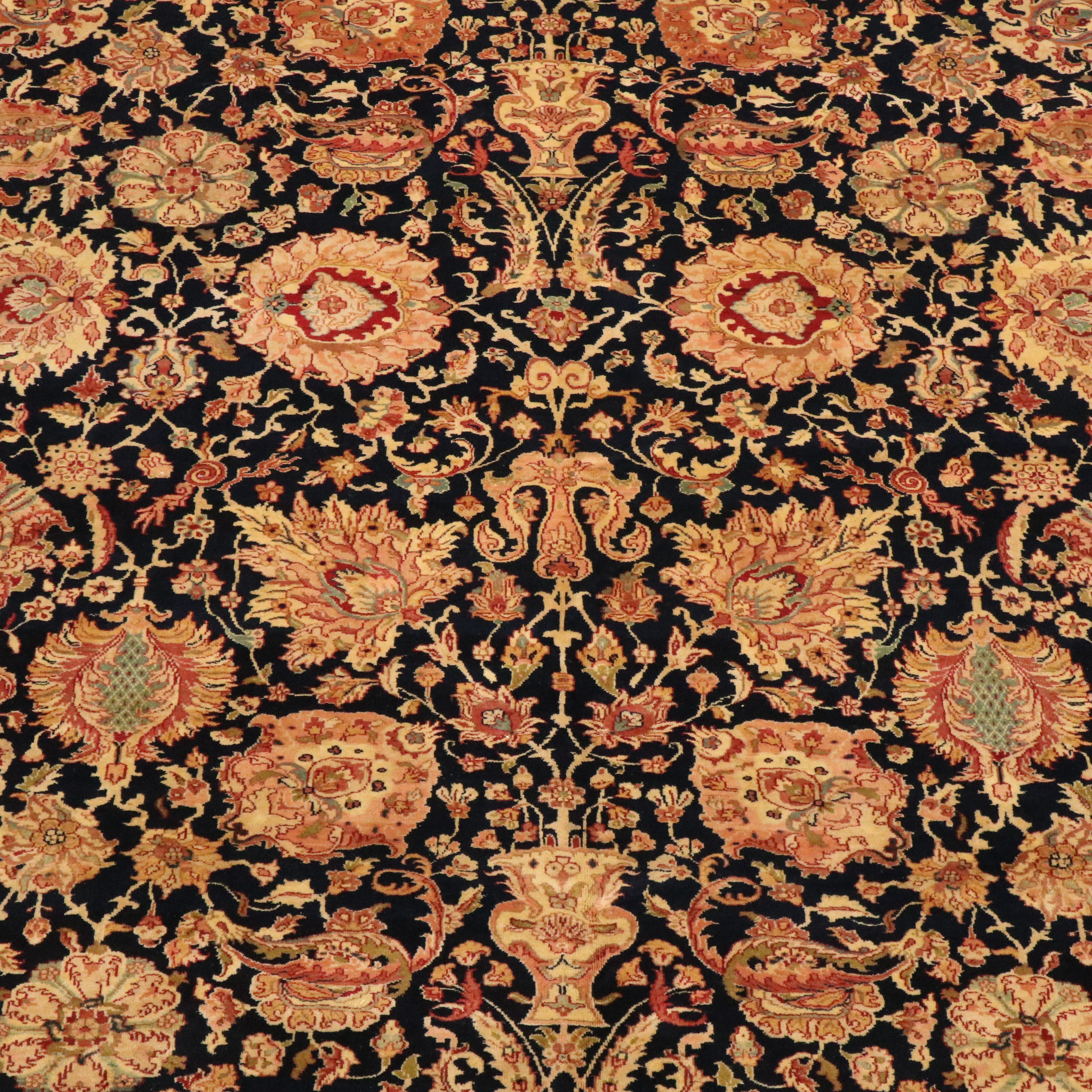 10' x 13'1 Hand-Knotted Indian Agra Room-Sized Rug