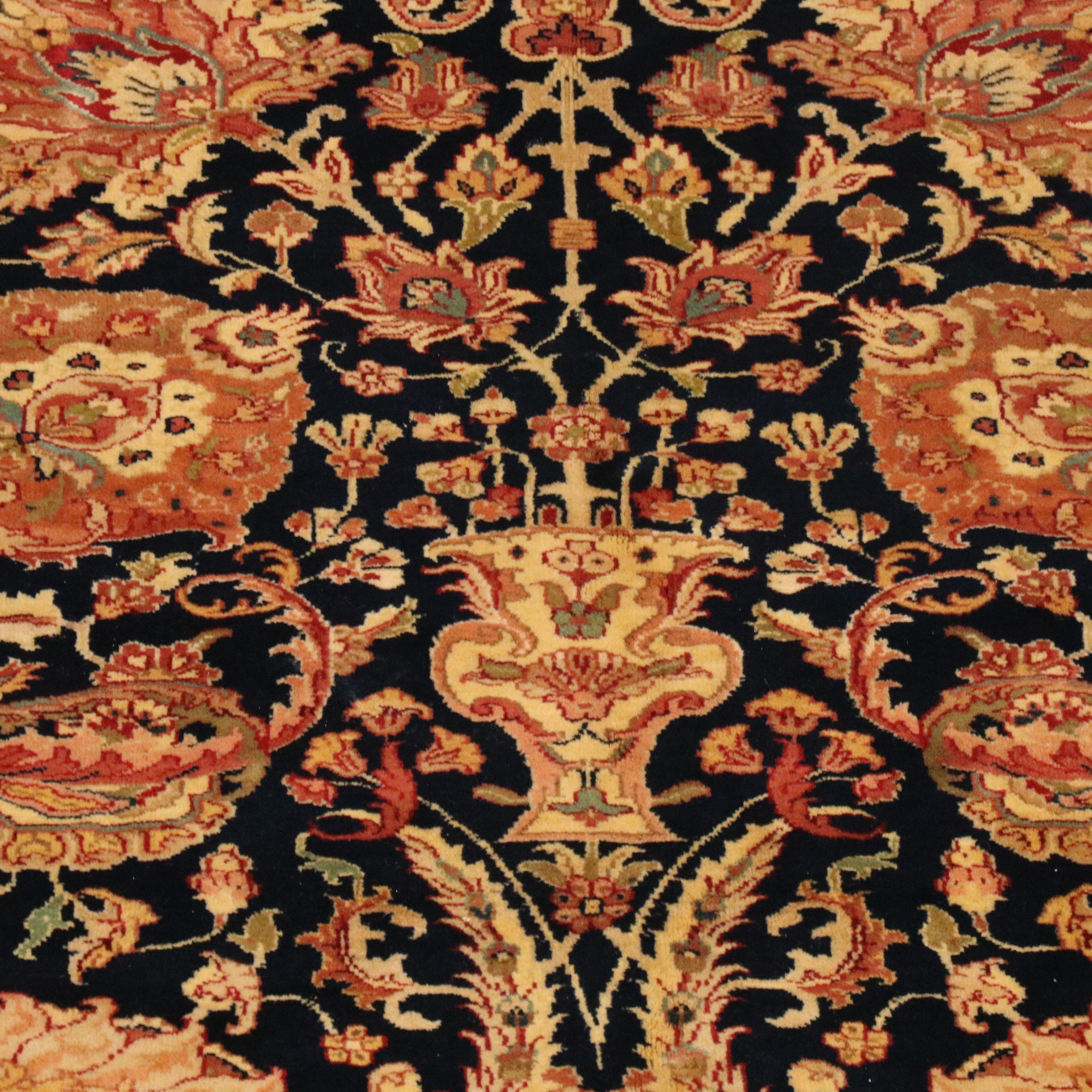 10' x 13'1 Hand-Knotted Indian Agra Room-Sized Rug