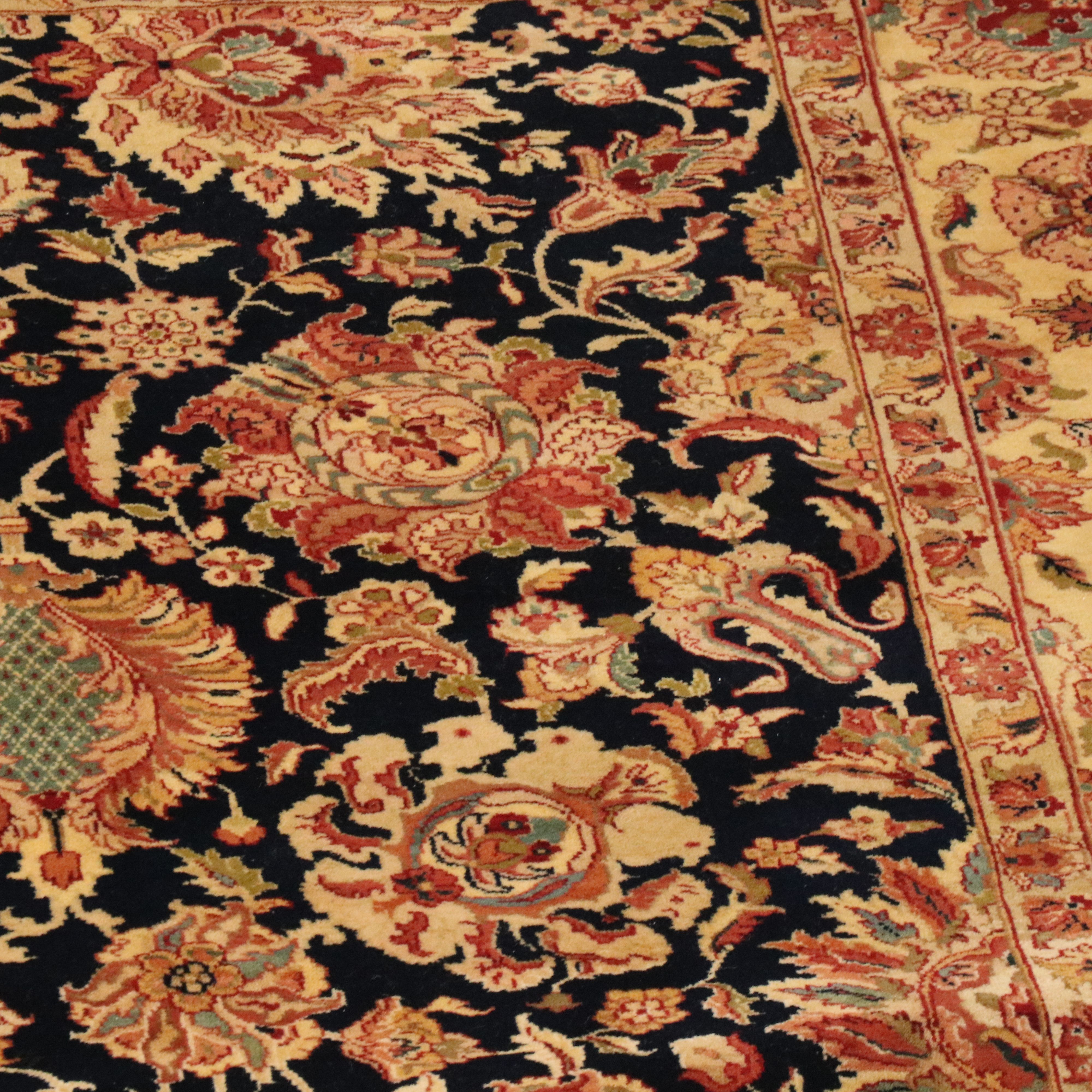 10' x 13'1 Hand-Knotted Indian Agra Room-Sized Rug