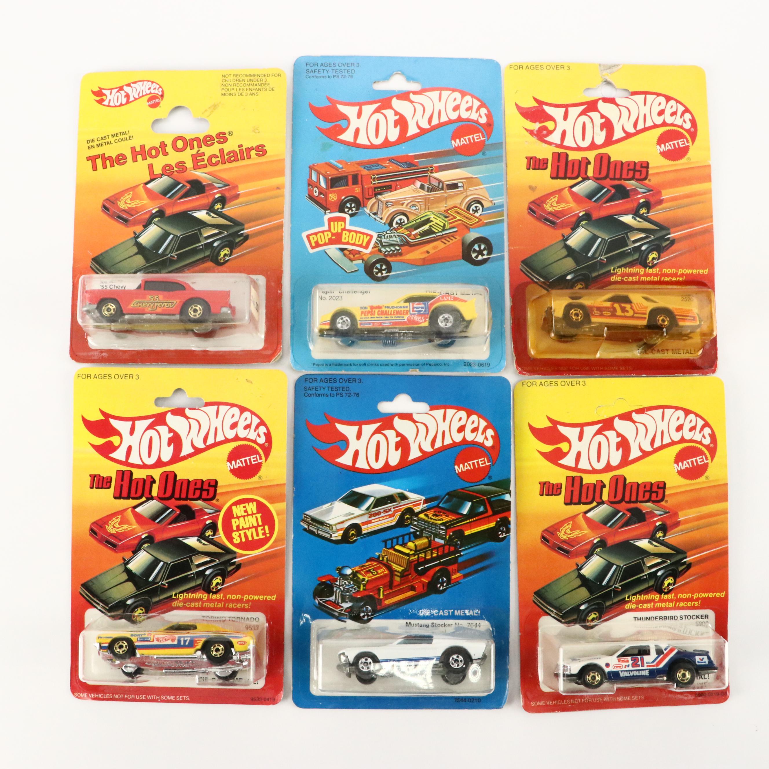 Mattel Hot Wheels "The Hot Ones" and Other Diecast Vehicles, 1980s